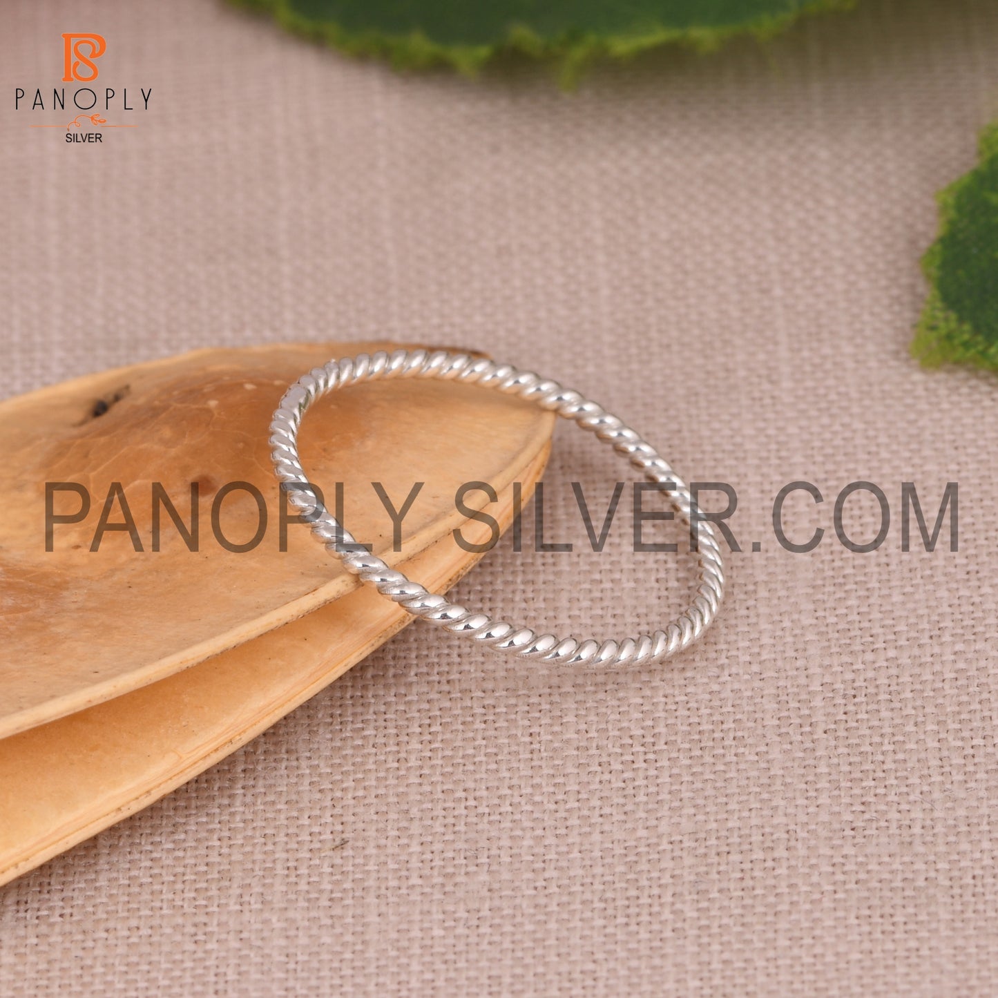 Rope Band 925 Silver Ring Gift for Wife