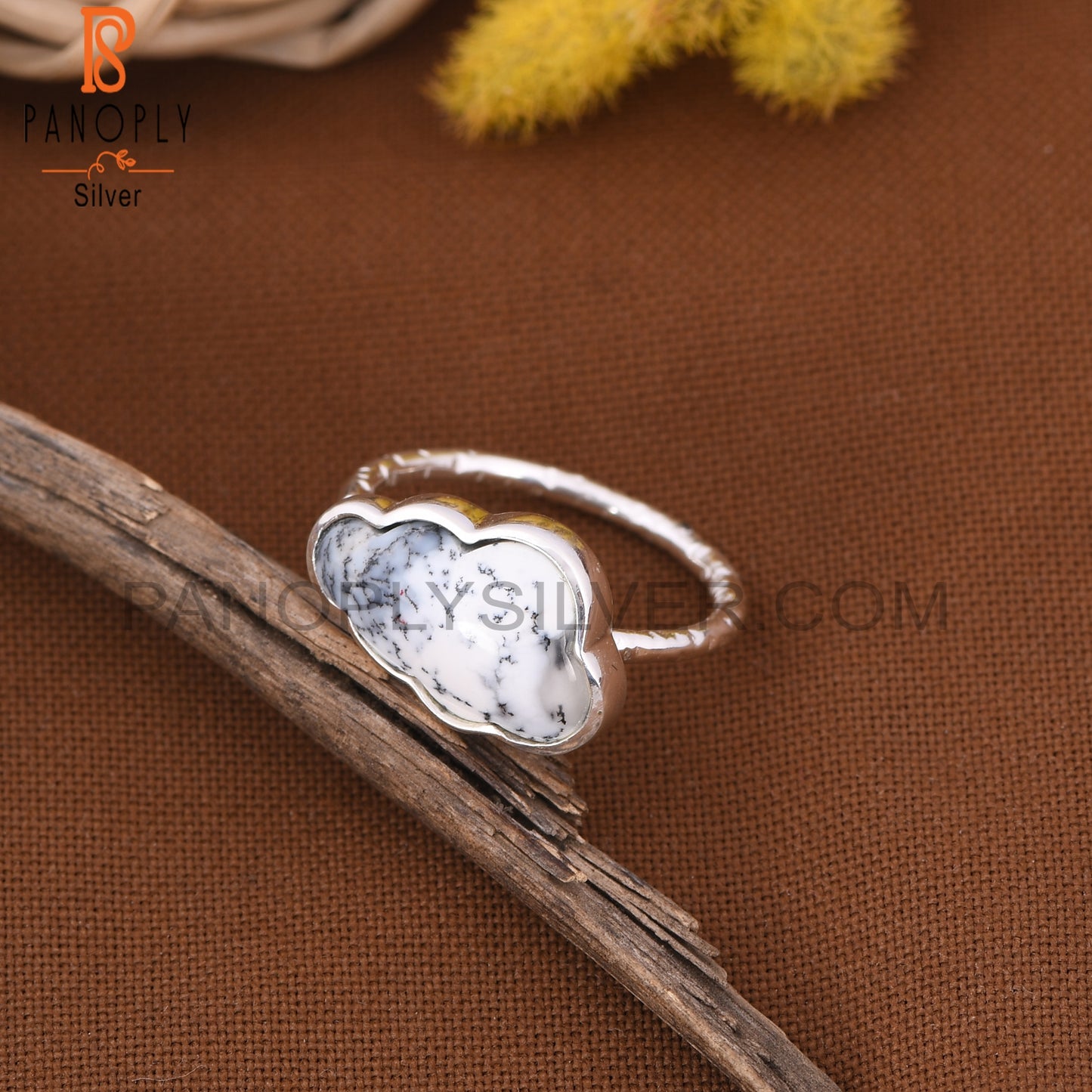 Dendrite Cloud Shape Rings For Women