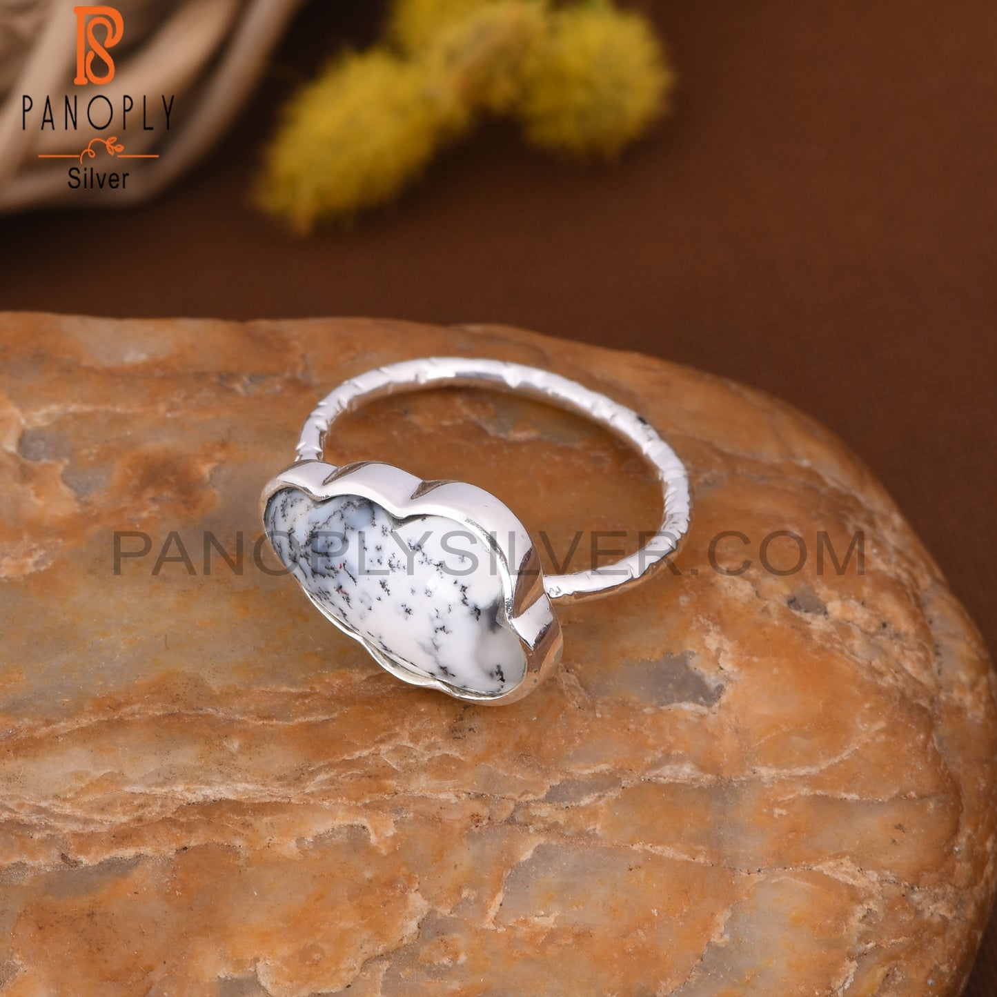 Dendrite Cloud Shape Rings For Women