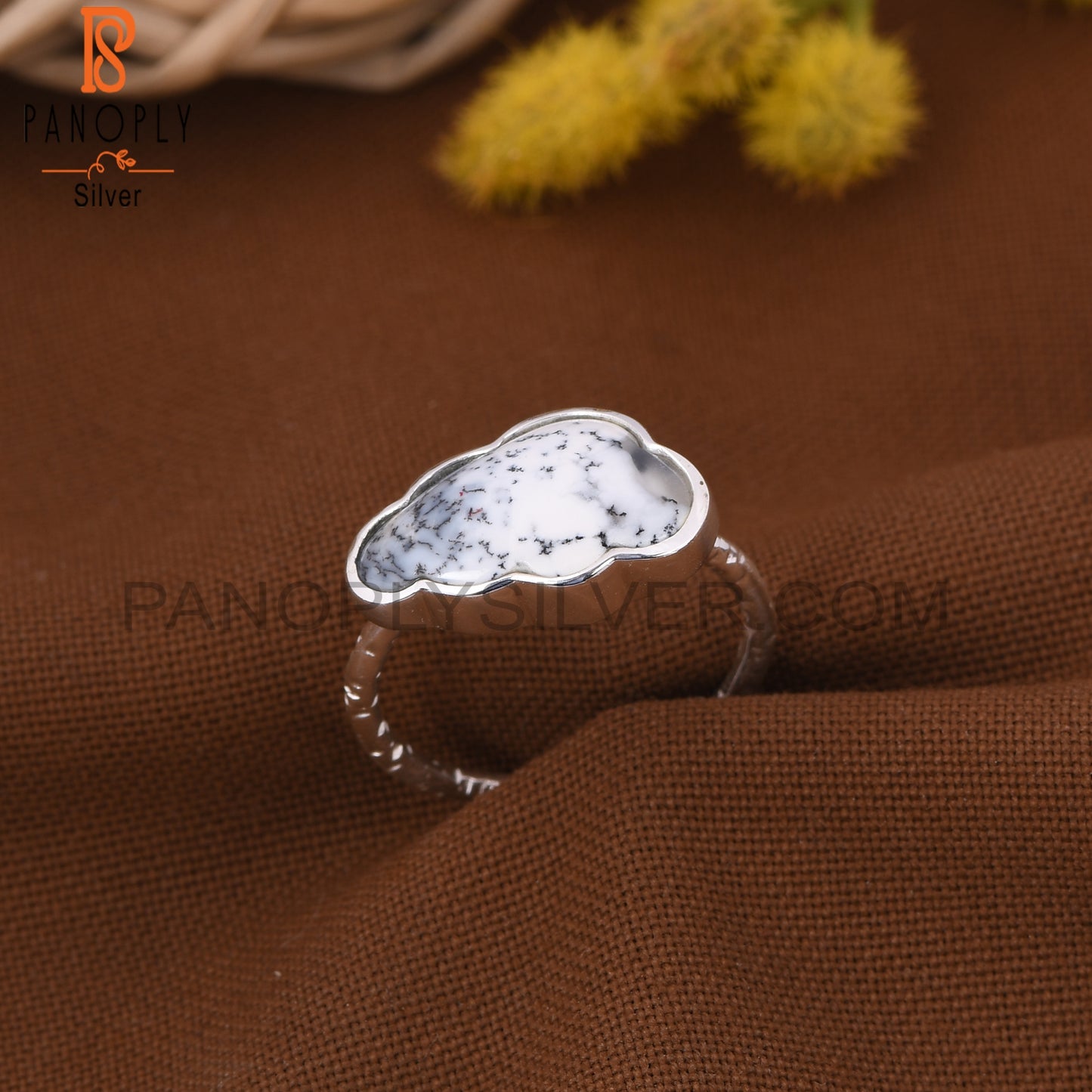 Dendrite Cloud Shape Rings For Women