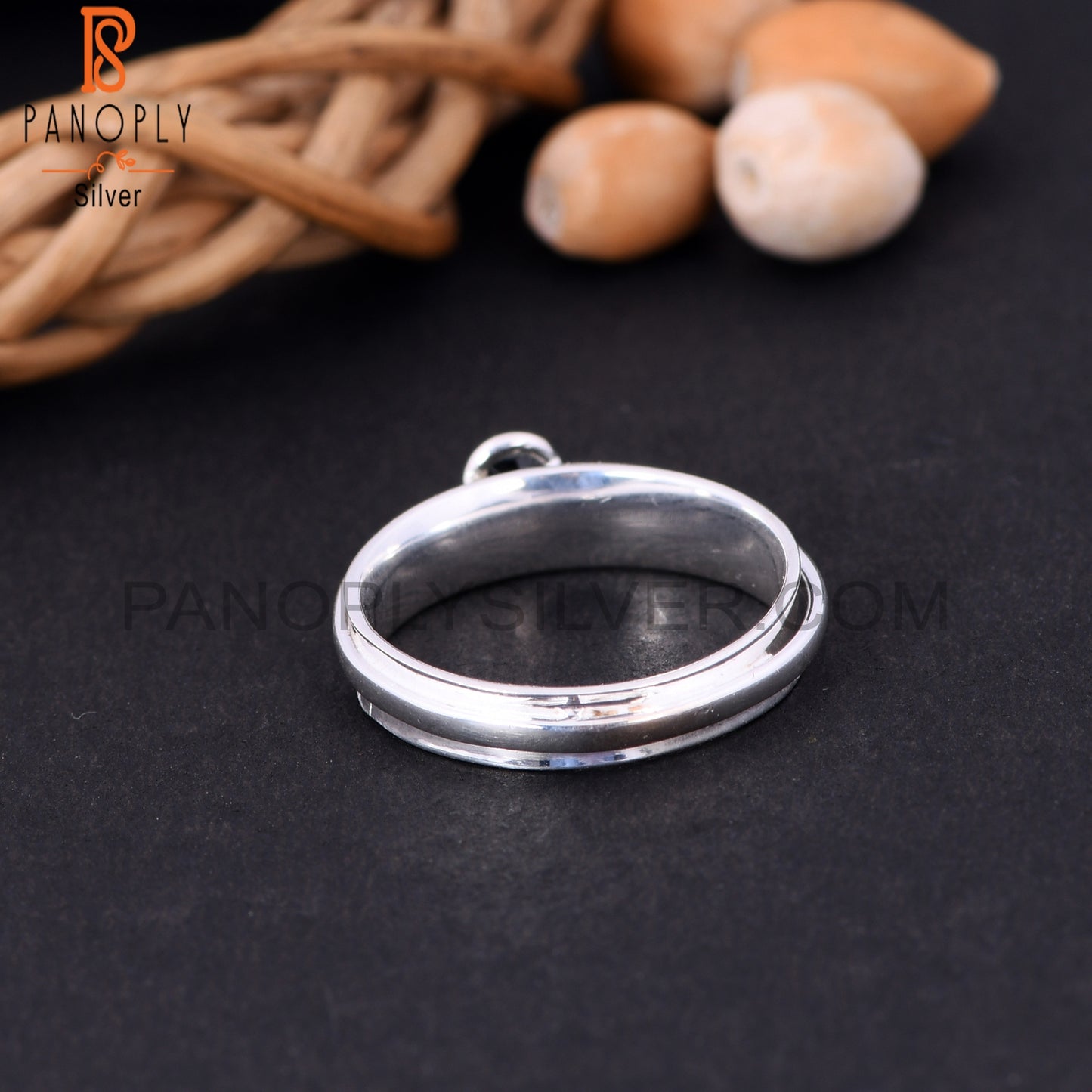 925 Sterling Silver Genuine Black Onyx Rings
