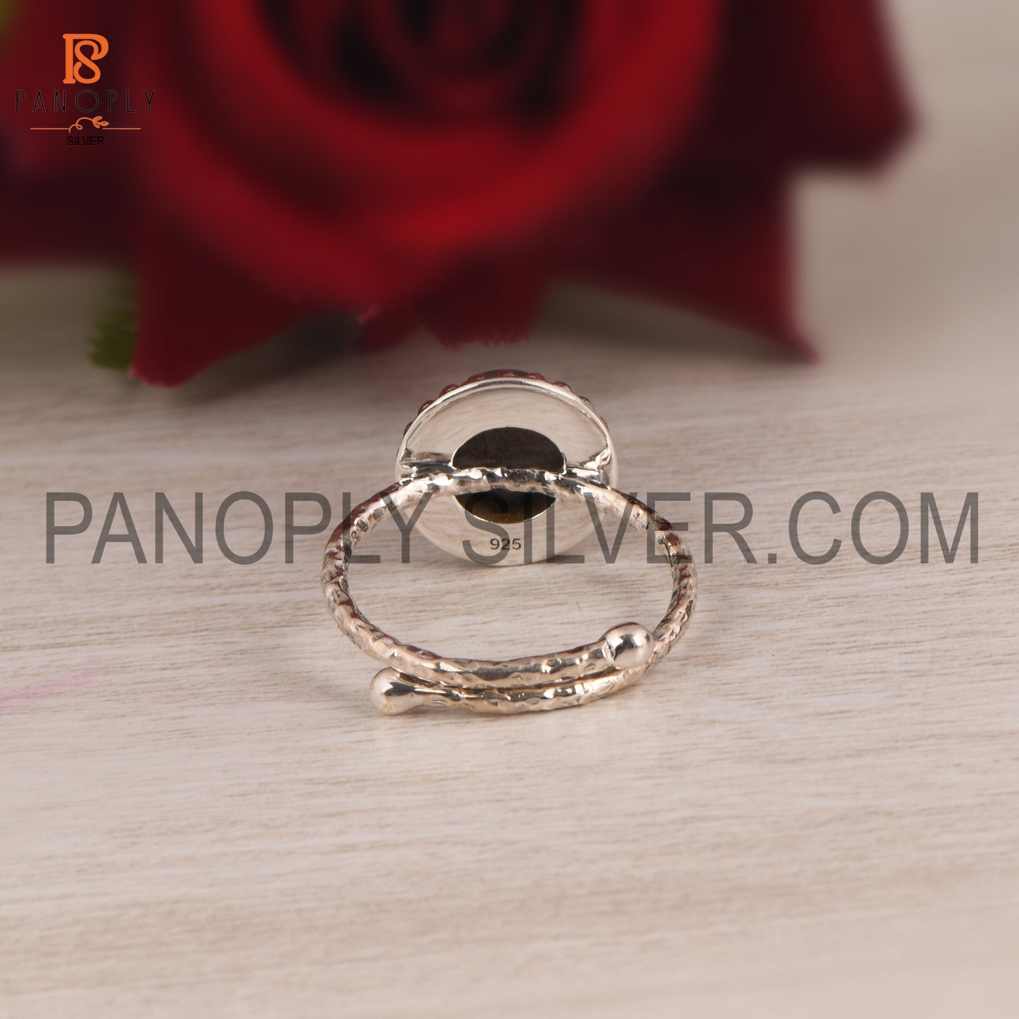 925 Silver Round Labradorite Gemstone Daily Wear Use Ring