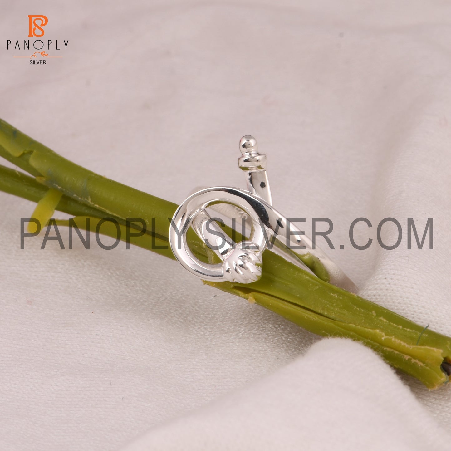 925 Sterling Silver knot Stacking Rings