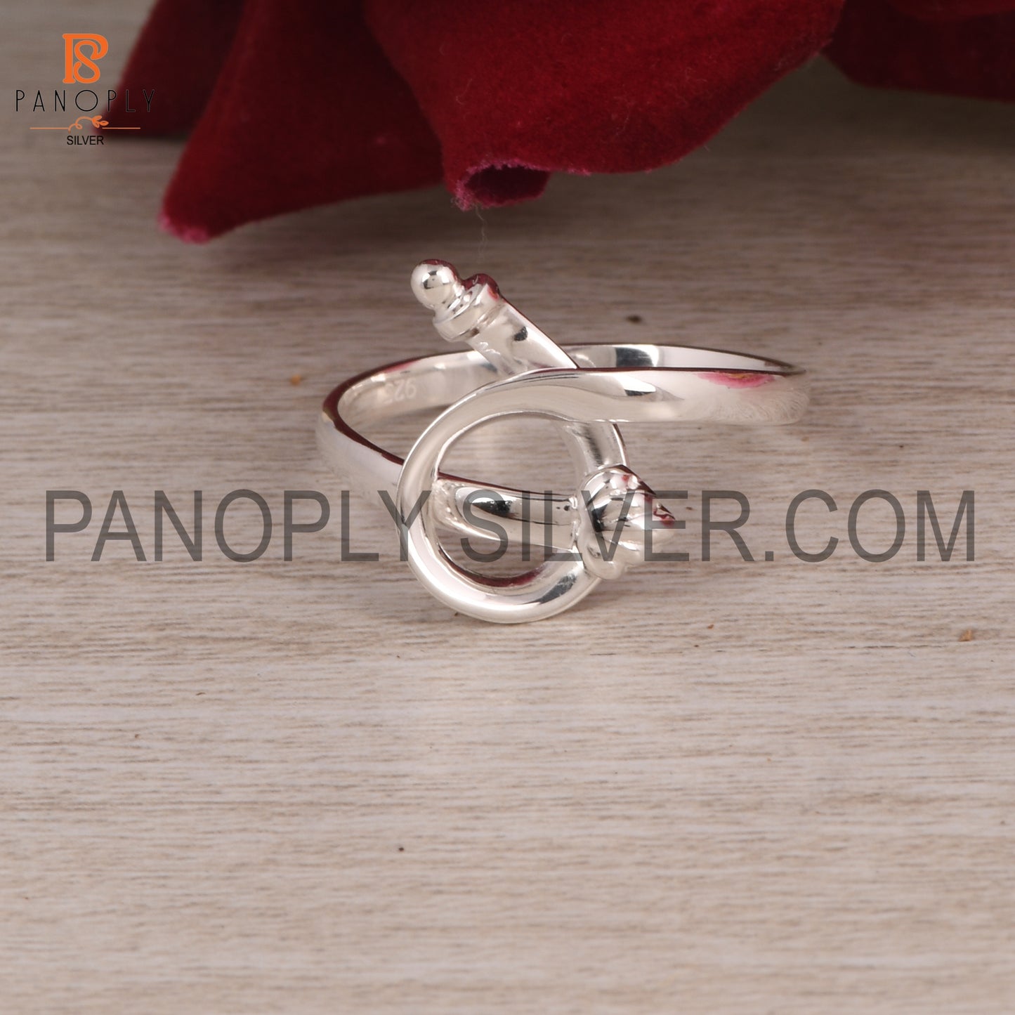 925 Sterling Silver knot Stacking Rings