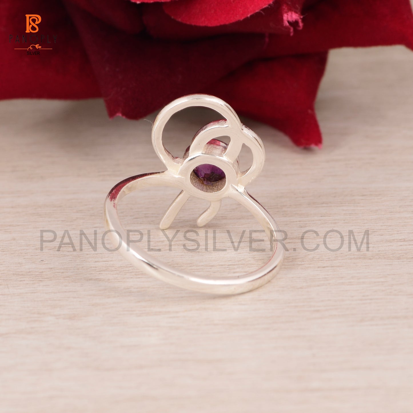 Amethyst Bow 925 Sterling Silver Jewelry For Women