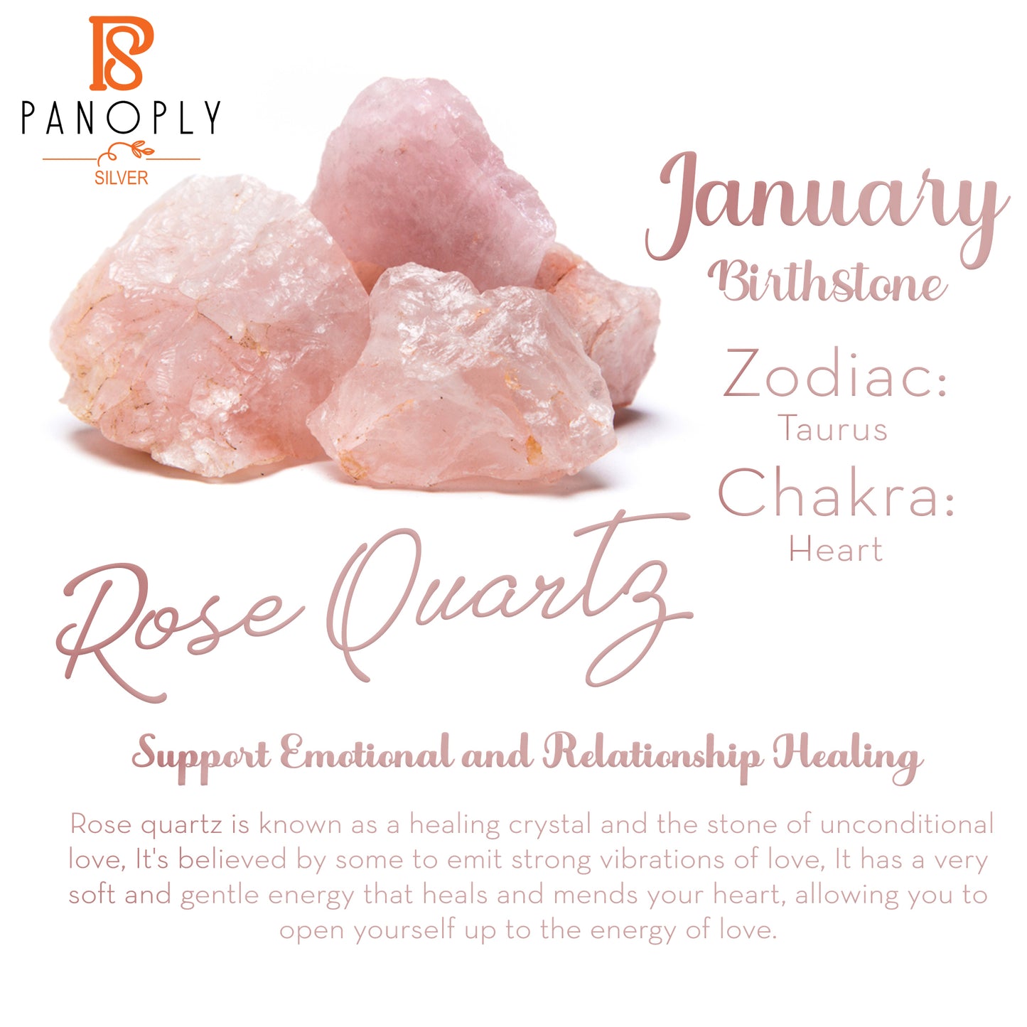 Rose Quartz 925 Sterling Silver Ring Gift