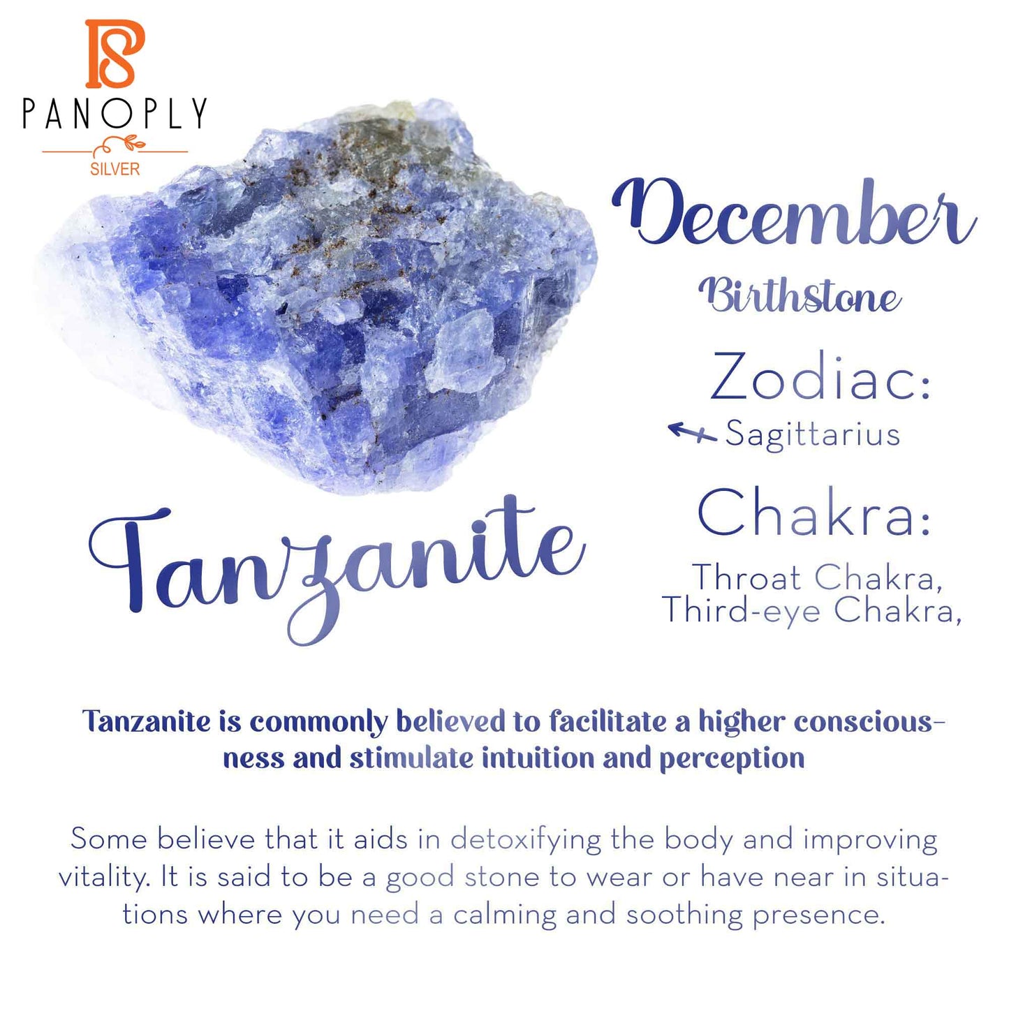 Tanzanite Rough 925 Sterling Silver Band Ring