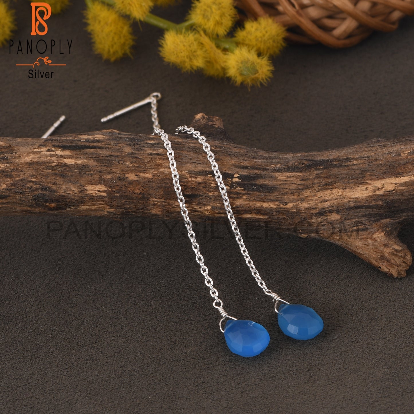 Threaded 14K Gold Plated 925 Sterling Silver Earrings