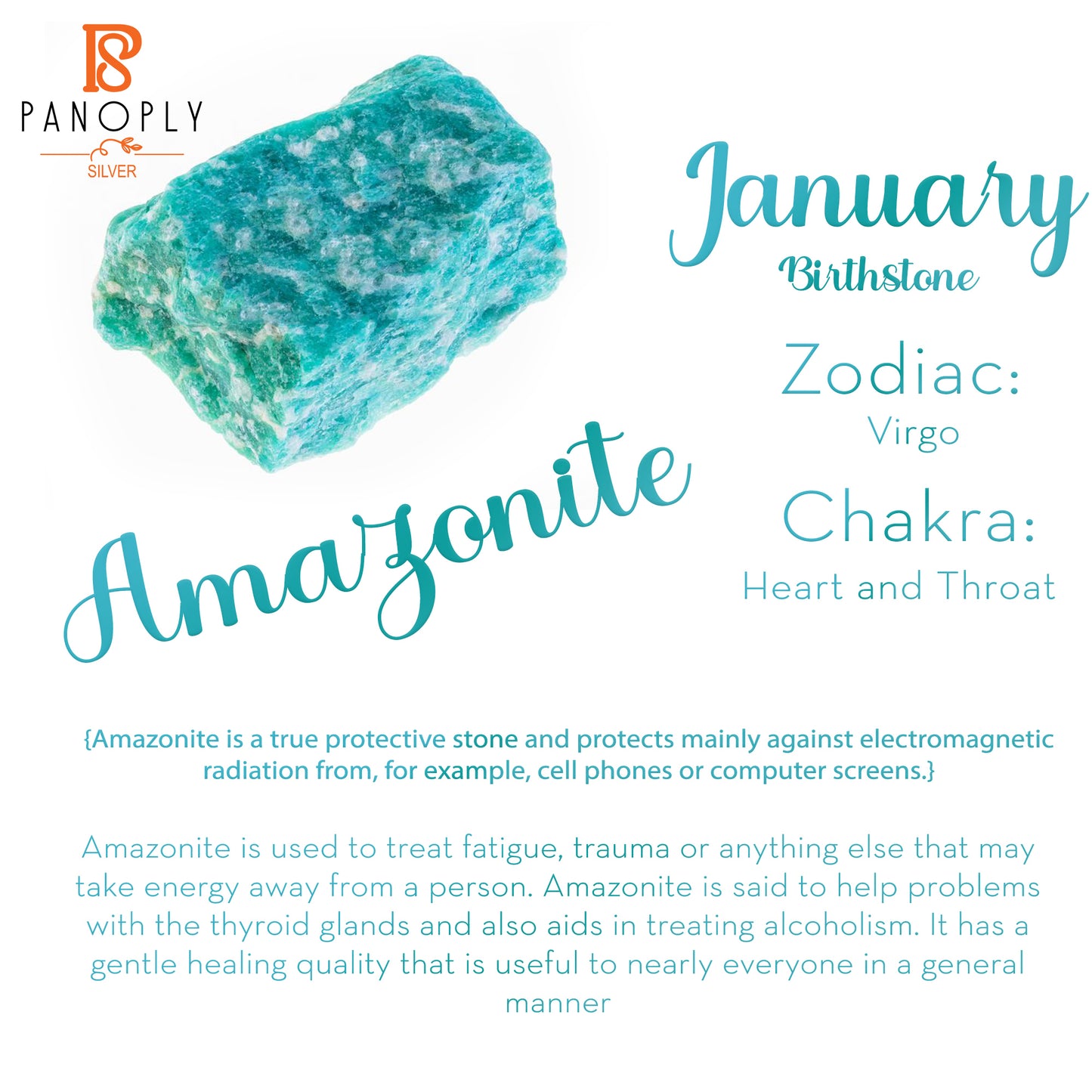 Amazonite Hexagon 925 Sterling Silver Ring