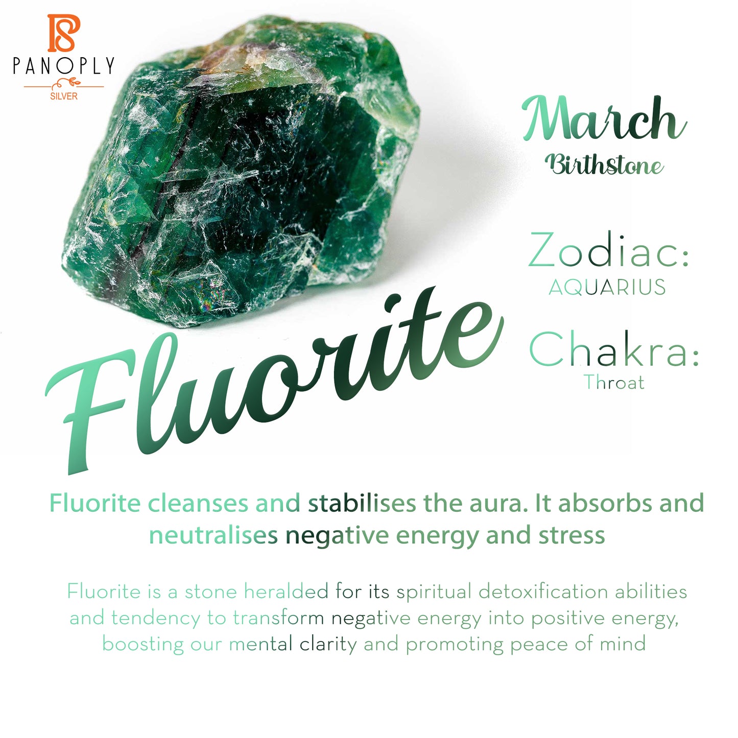 Fluorite Rough 925 Sterling Silver Ring