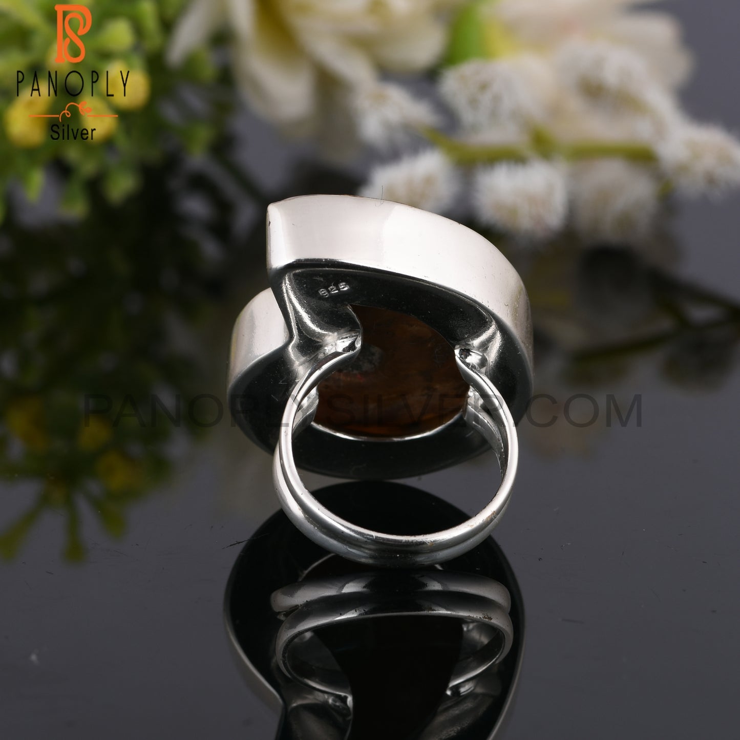Ammonite 925 Sterling Silver Ring
