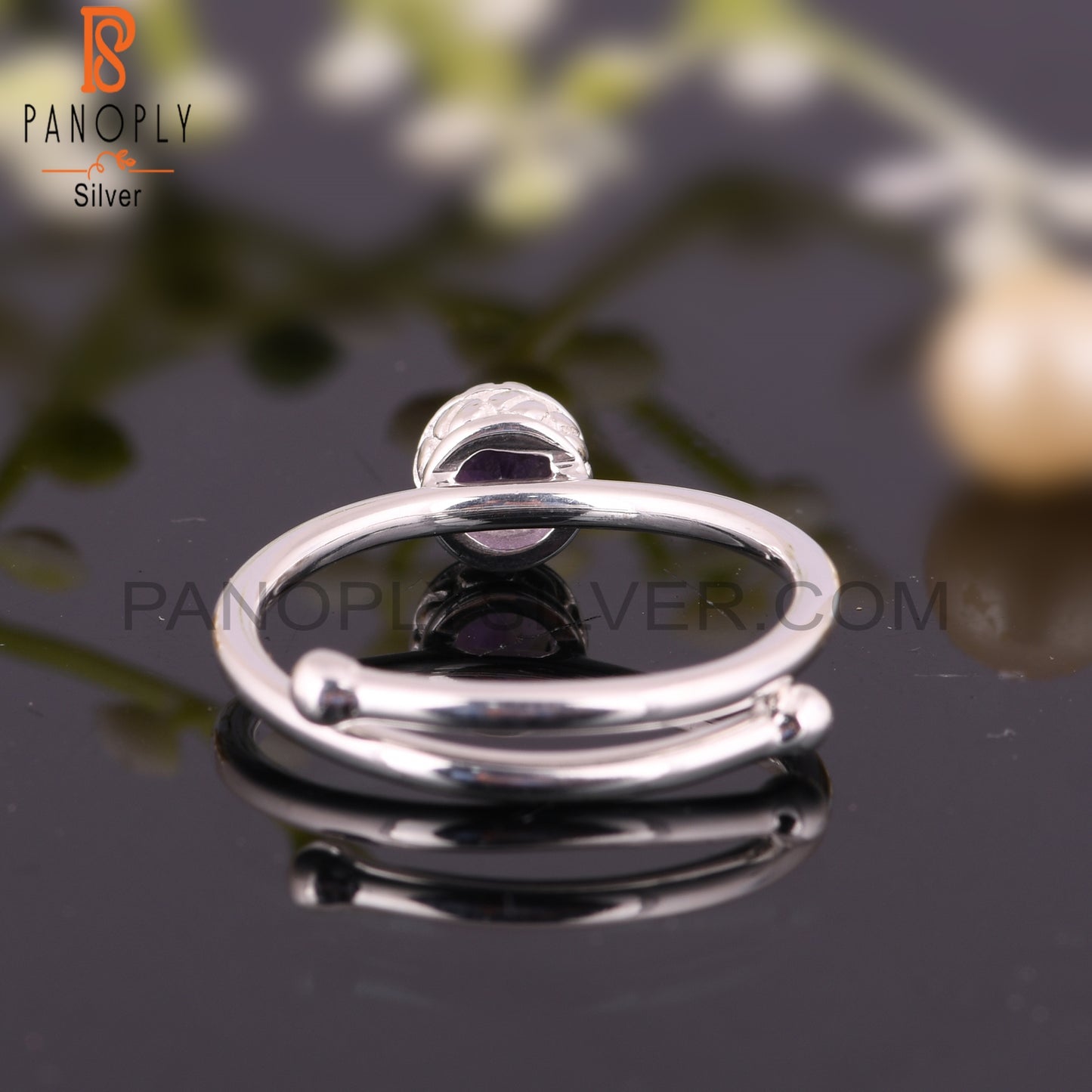 Amethyst 925 Sterling Silver Ring For Christmas Birthday