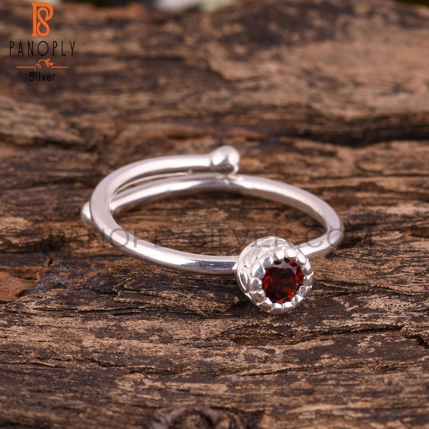 Garnet 925 Sterling Silver Ring