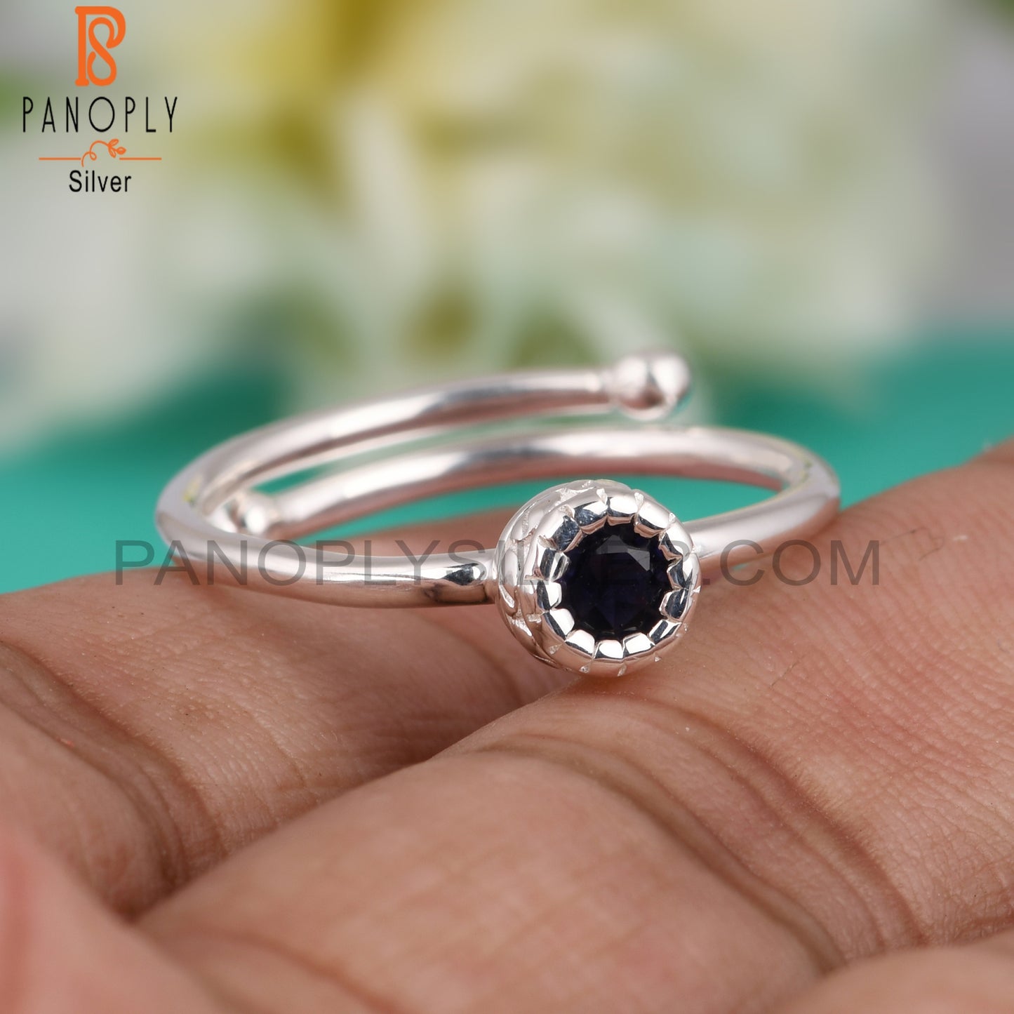 Iolite 925 Sterling Silver Ring For Gift For Her