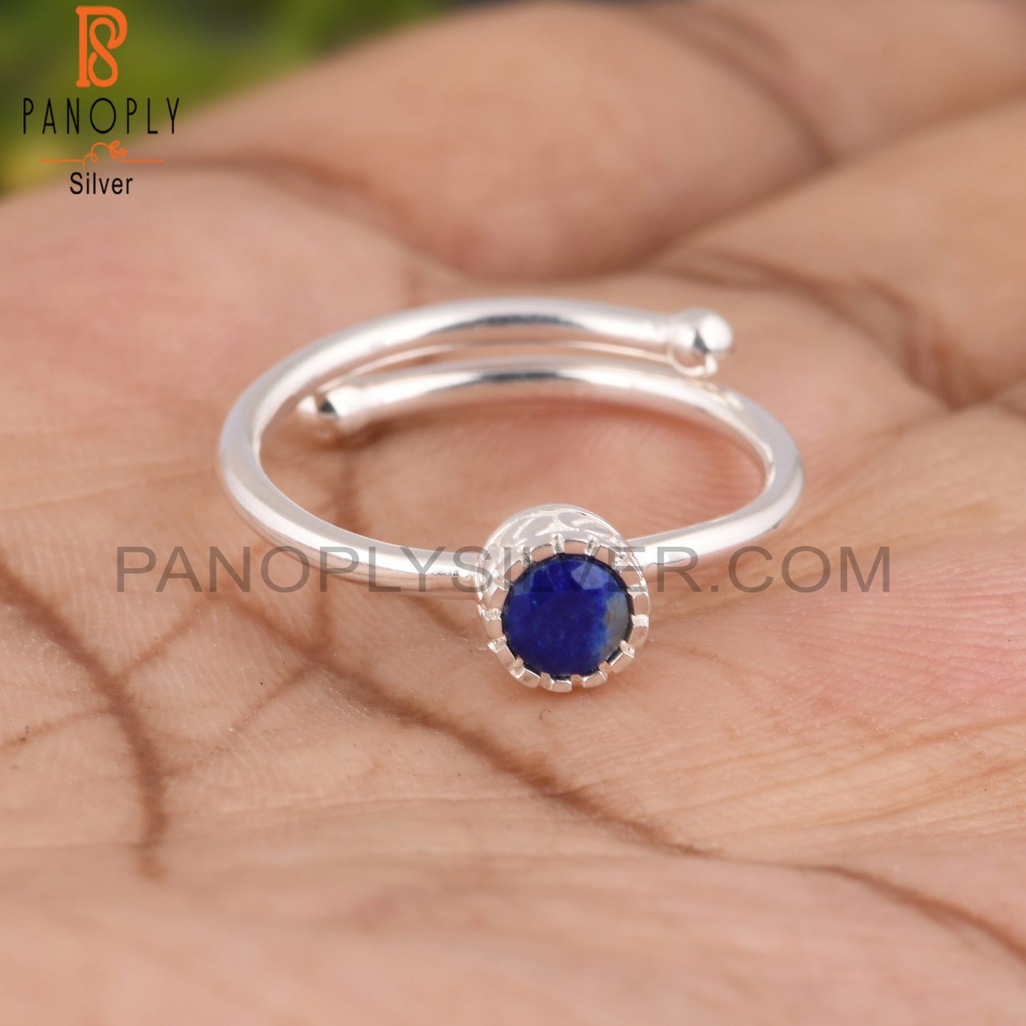 Lapis Aesthetic 925 Sterling Silver Ring
