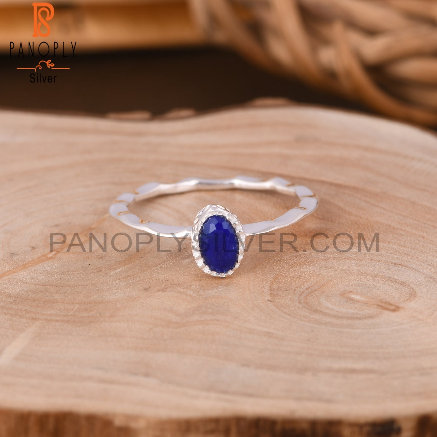 Lapis Oval 925 Sterling Silver Ring