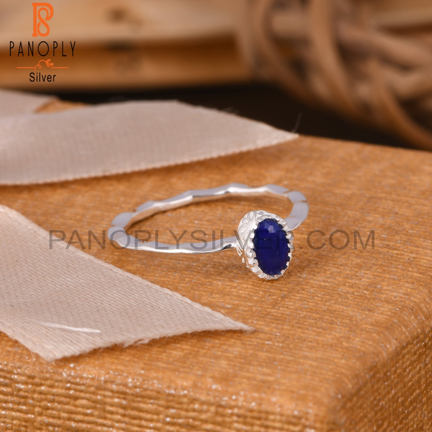 Lapis Oval 925 Sterling Silver Ring