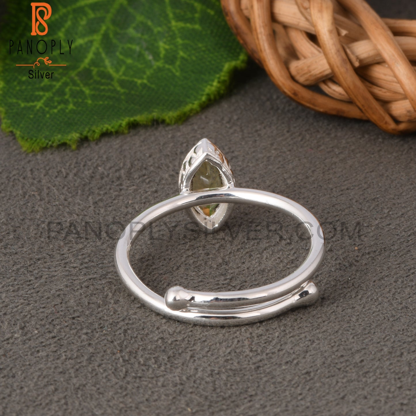Lemon Topaz Marquise Shape 925 Sterling Silver Ring