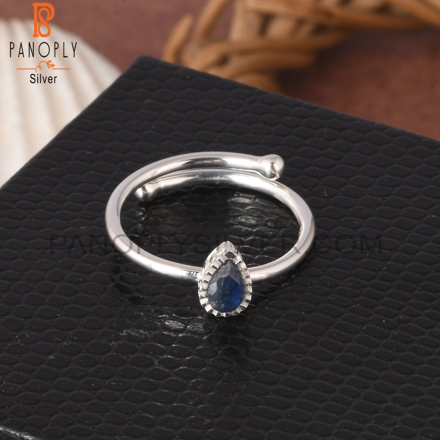 Kyanite Pear Shape 925 Sterling Silver Ring