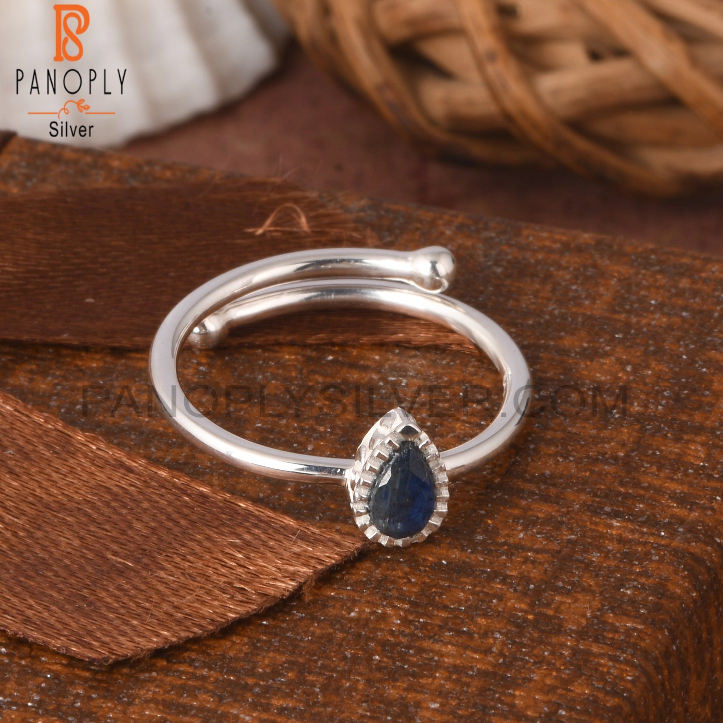 Kyanite Pear Shape 925 Sterling Silver Ring