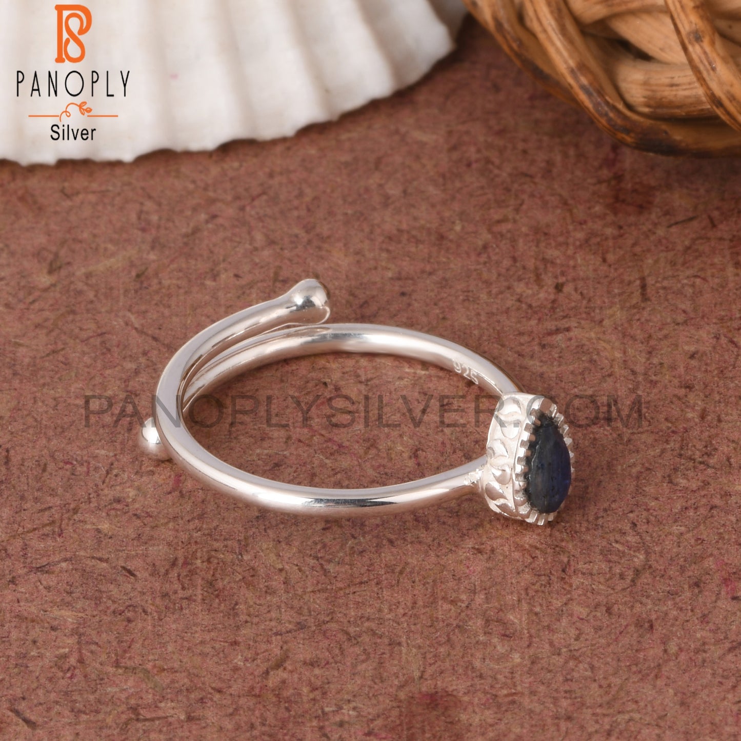 Kyanite Pear Shape 925 Sterling Silver Ring