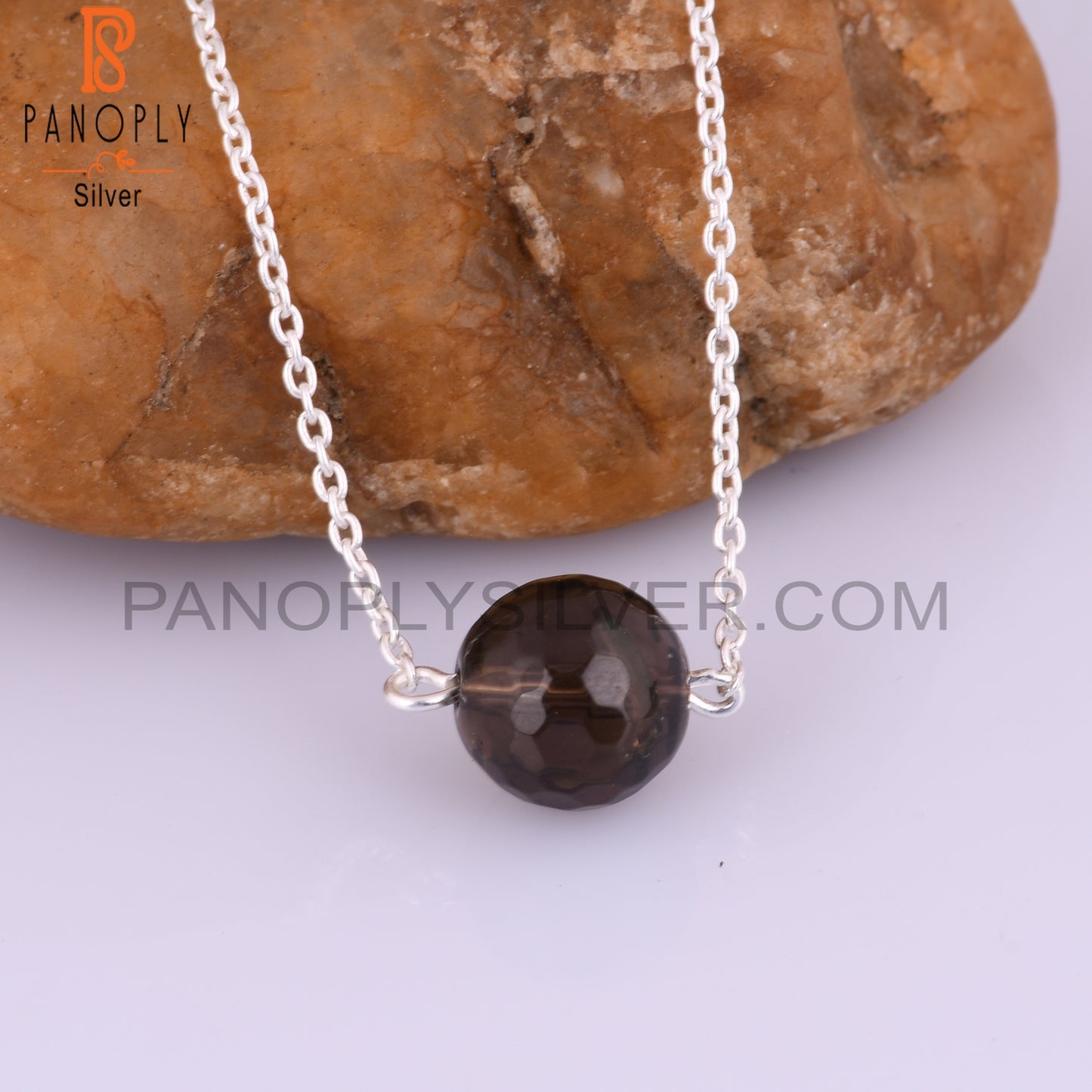 Smoky Quartz 925 Sterling Silver Bracelet