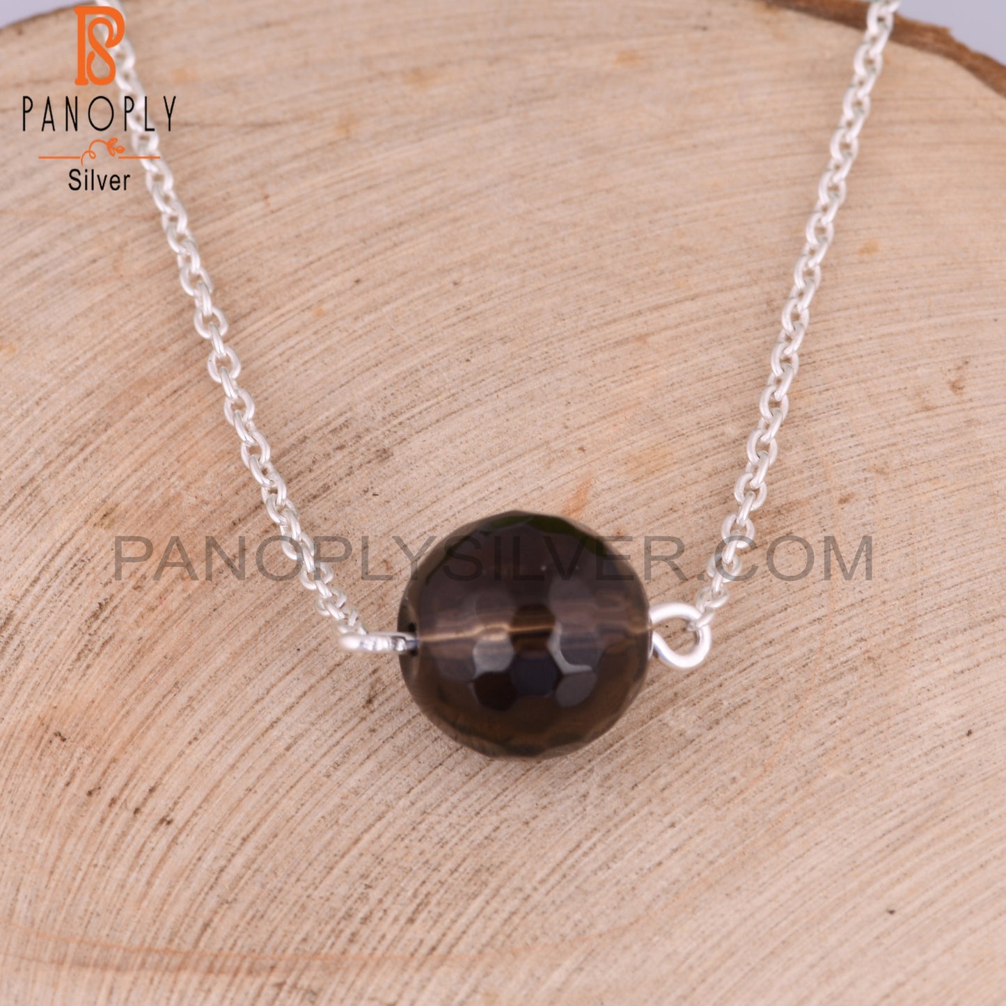 Smoky Quartz 925 Sterling Silver Bracelet