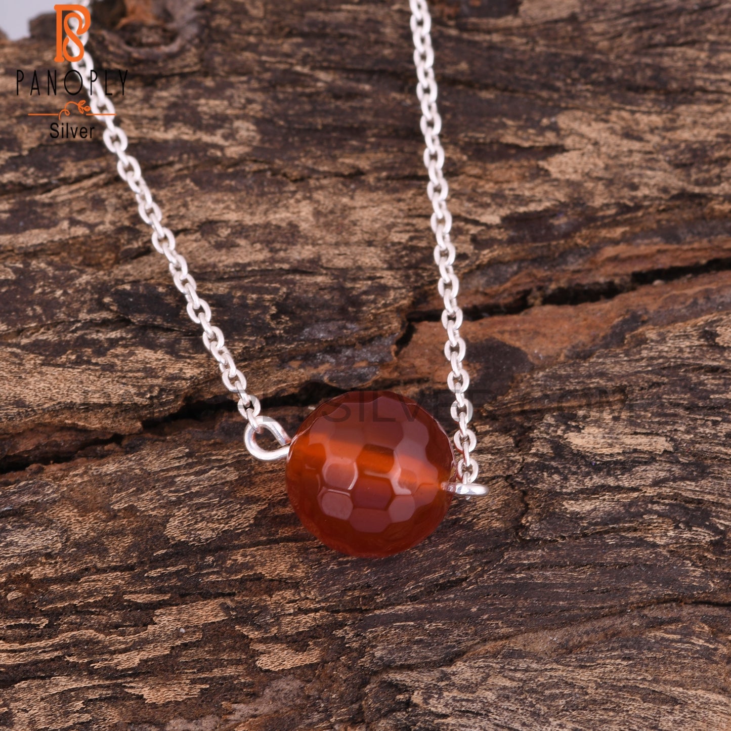 Red Onyx Round 925 Sterling Silver Bracelet For Christmas