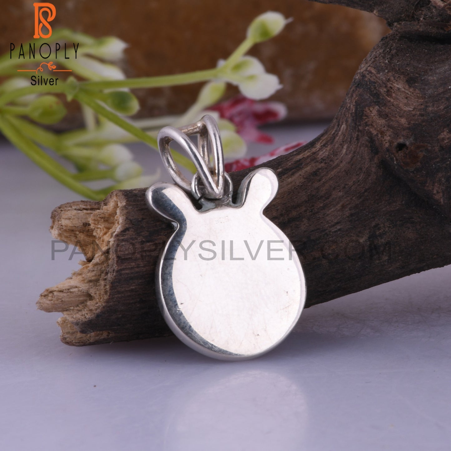 Lapis Inlay 925 Sterling Silver Pendant