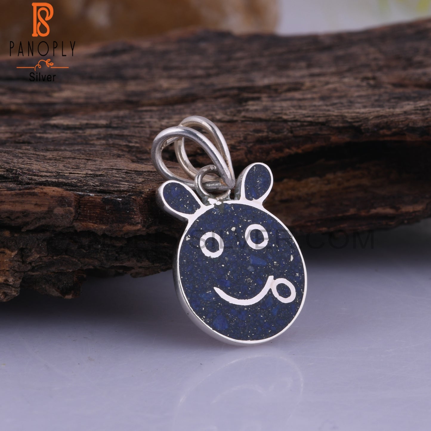 Lapis Inlay 925 Sterling Silver Pendant