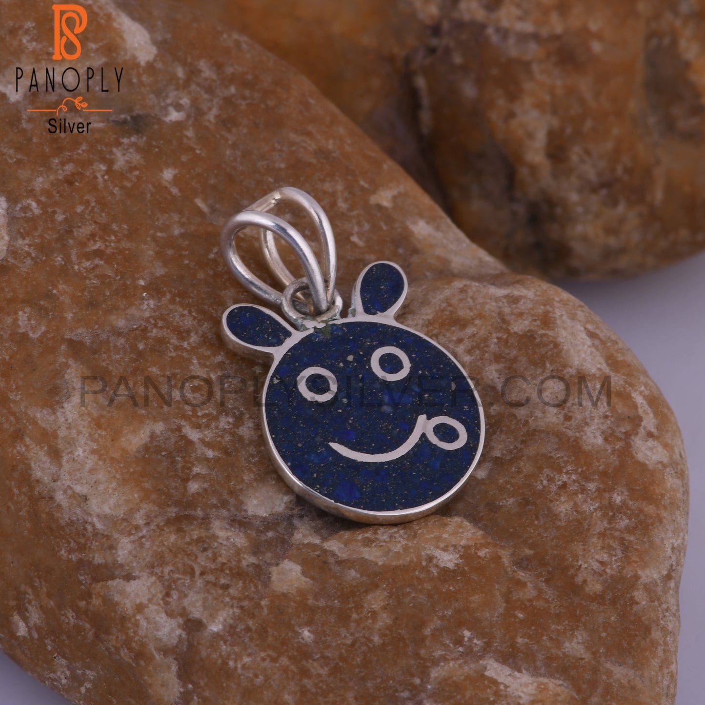 Lapis Inlay 925 Sterling Silver Pendant