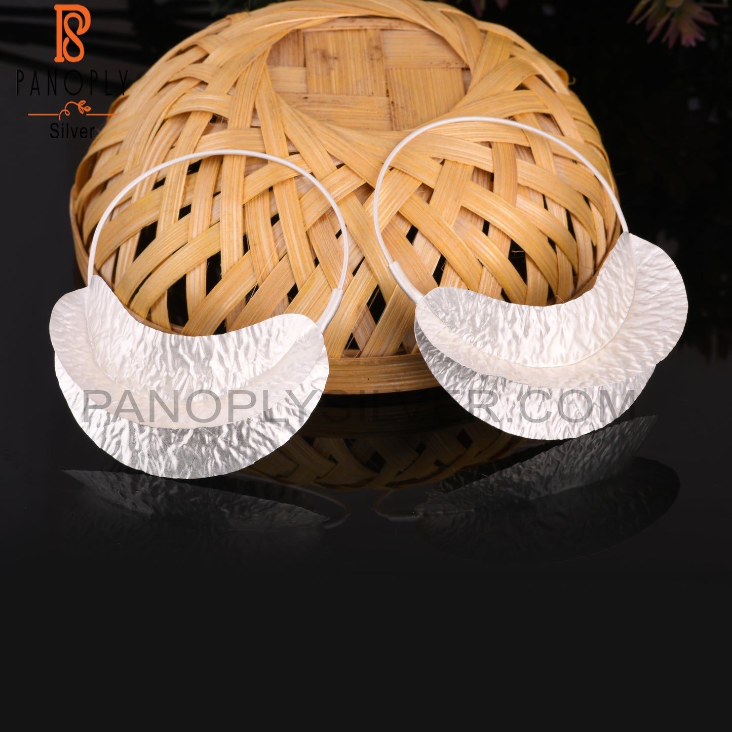 Big Fulani 925 Sterling Silver Hoop Earrings