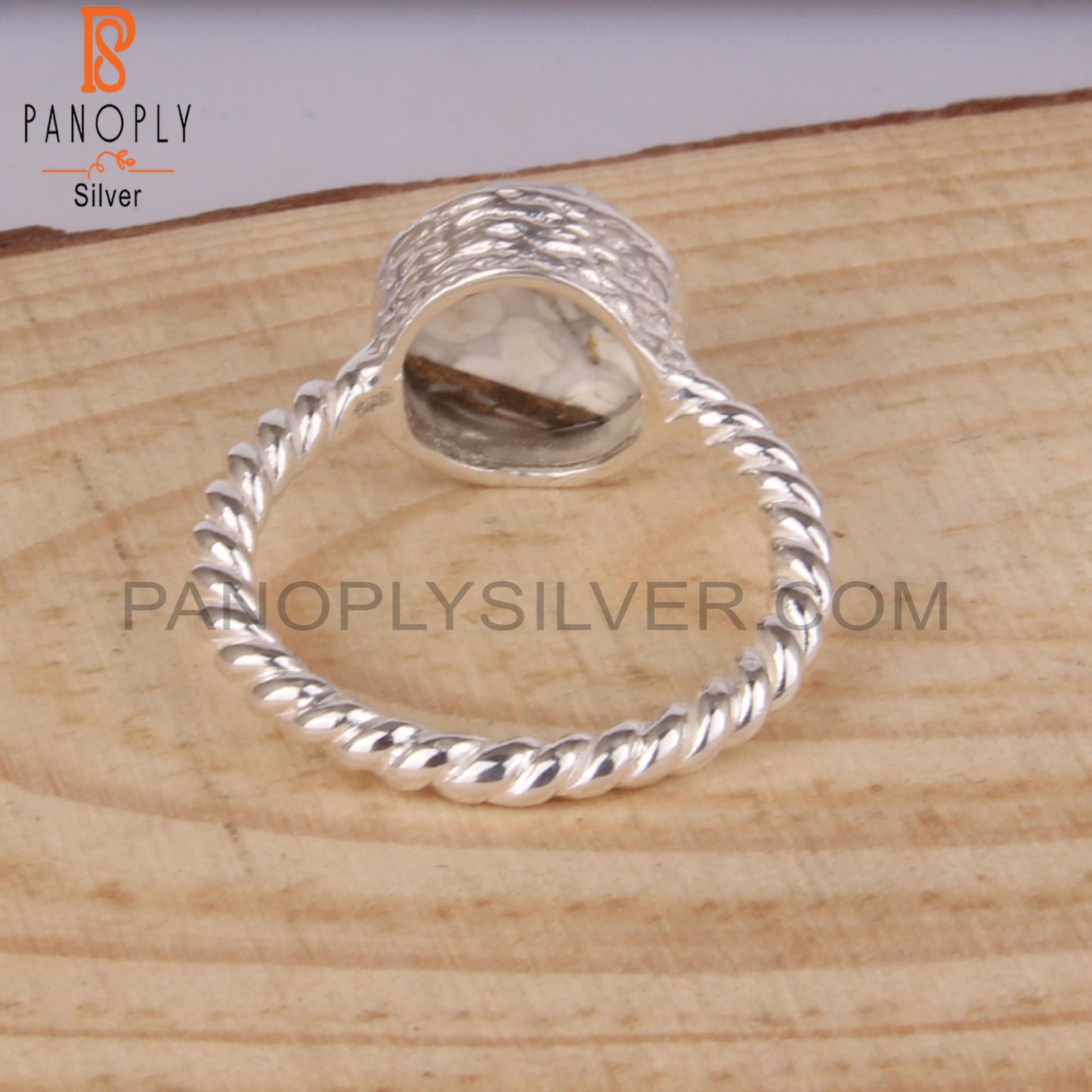 Mojave Copper Howlite 925 Sterling Silver Ring