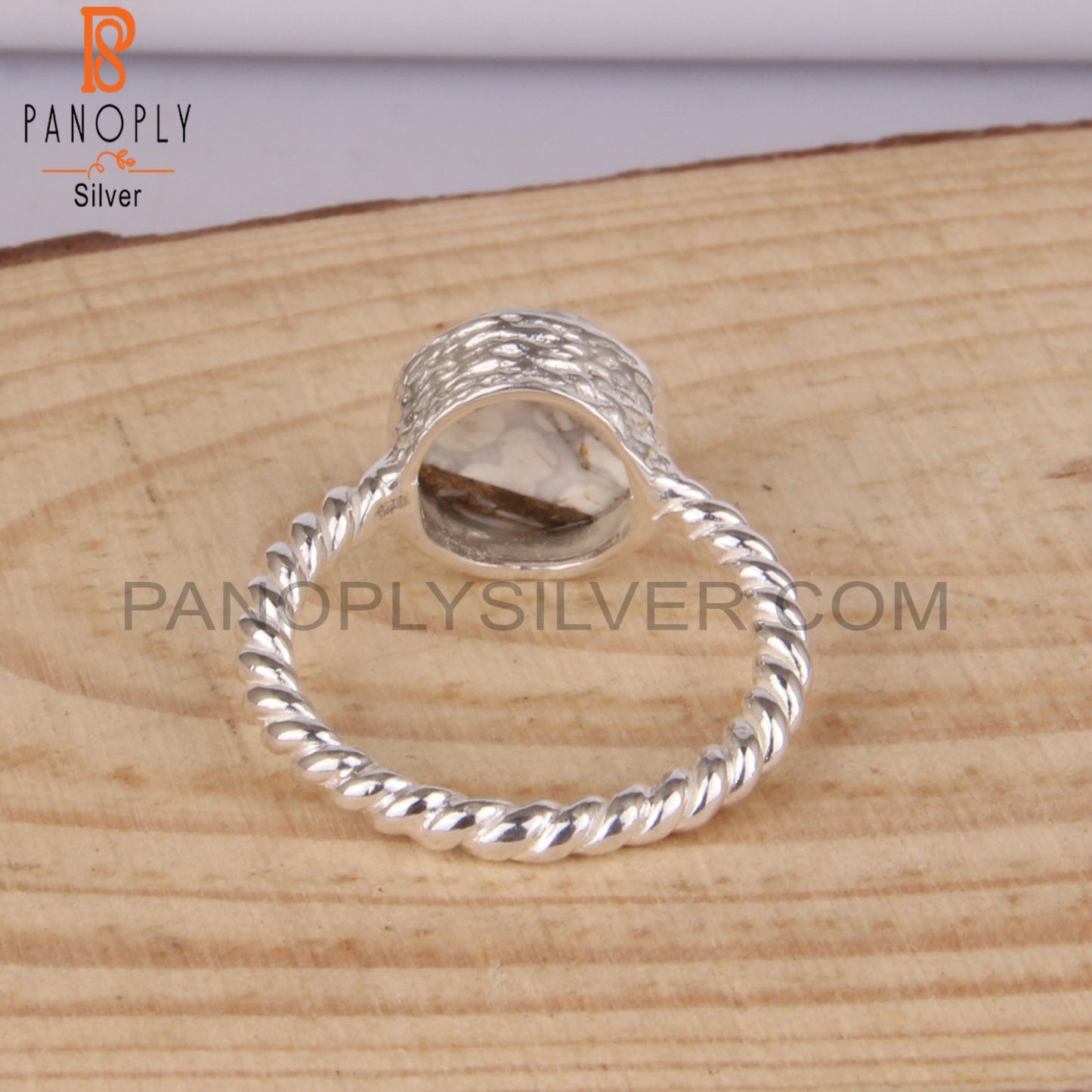 Mojave Copper Howlite 925 Sterling Silver Ring
