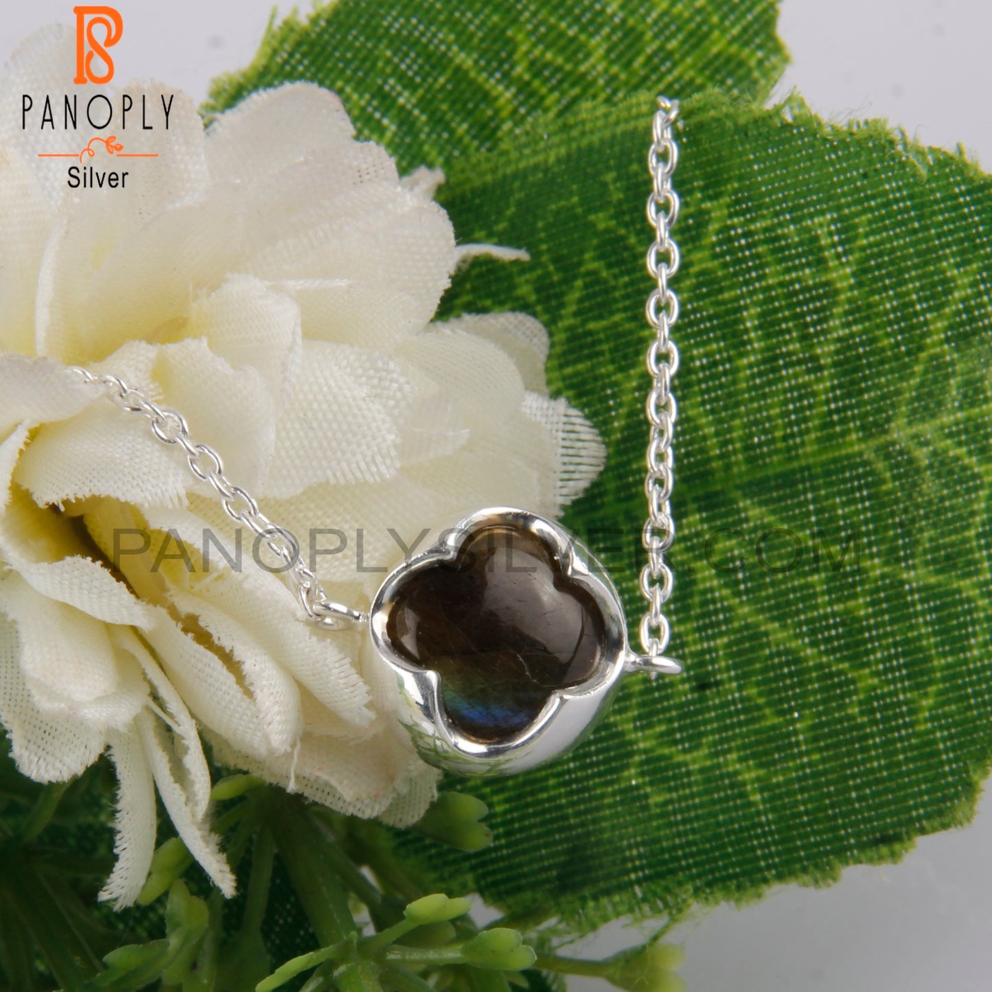 Labradorite Round Shape 925 Sterling Silver Bracelet