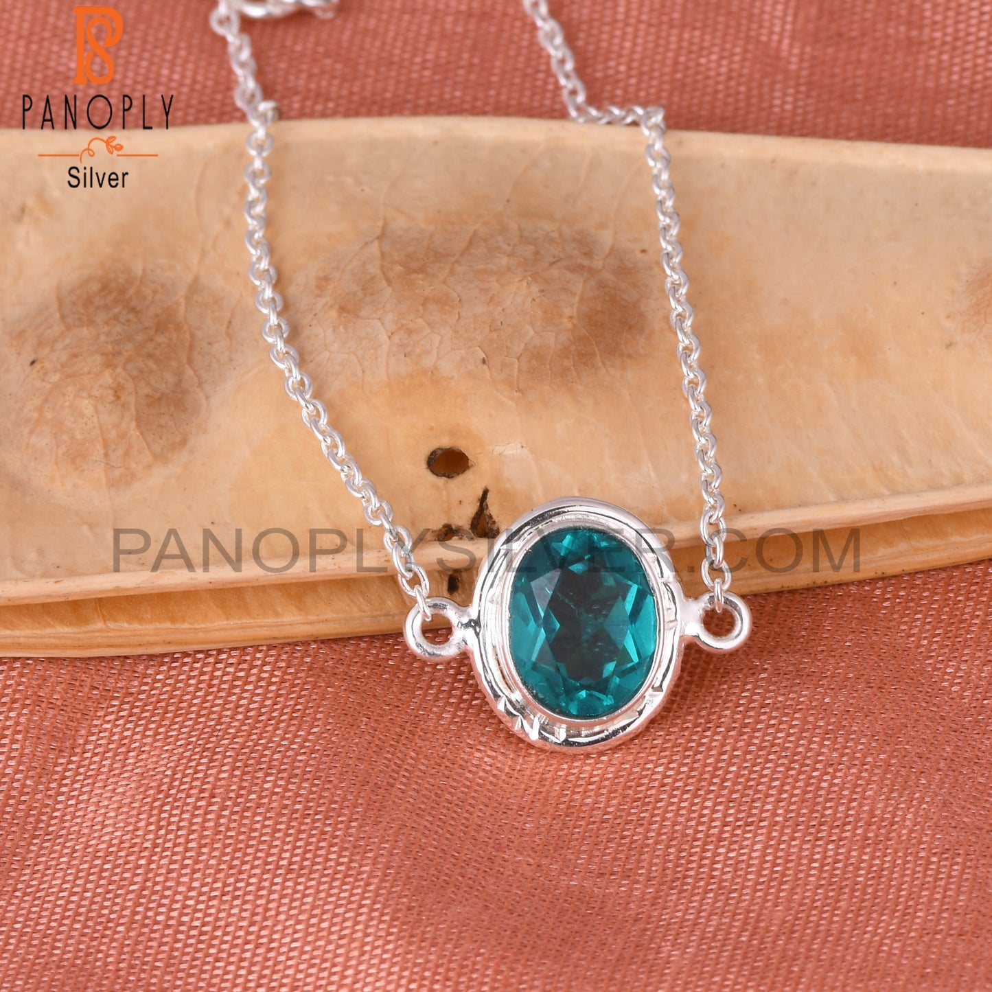 Doublet Santamaria Aquamarine Quartz 925 Silver Bracelet
