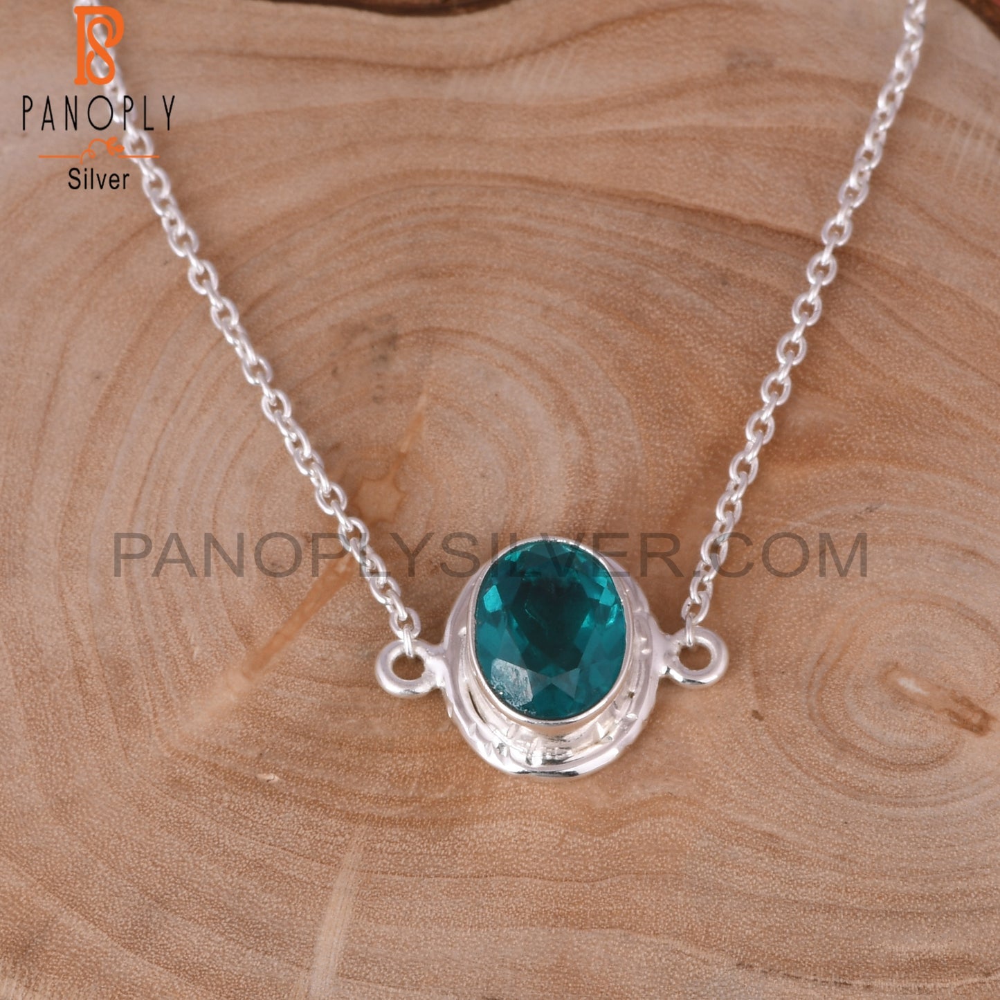 Doublet Santamaria Aquamarine Quartz 925 Silver Bracelet