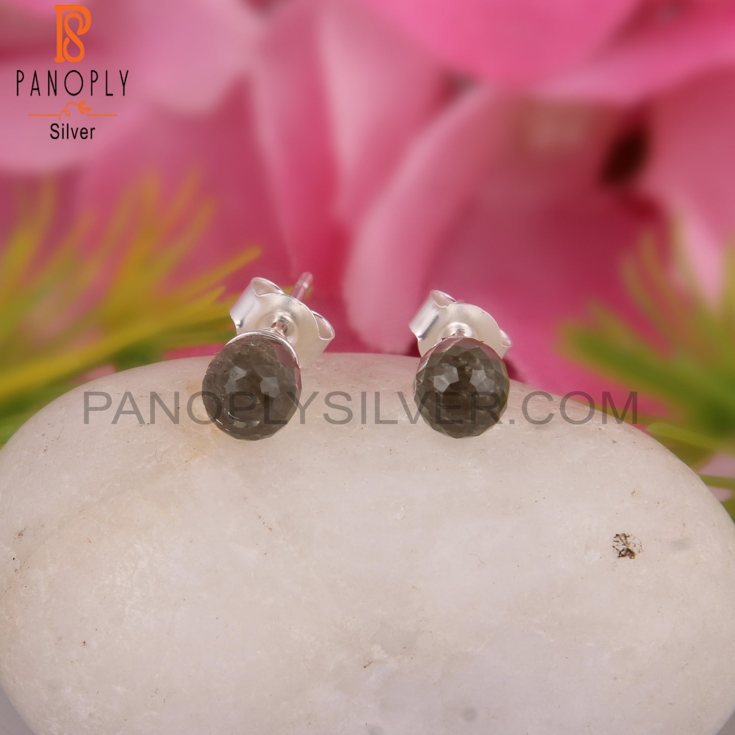 Green Amethyst Drop 925 Silver Wedding Earrings