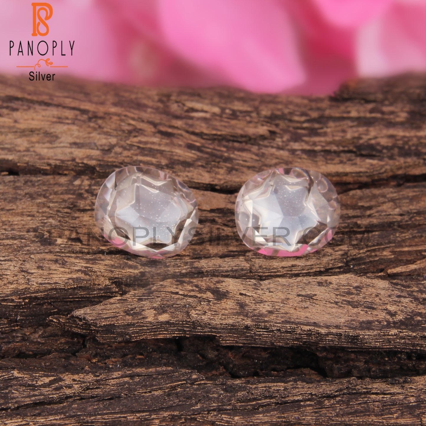 Attractive Crystal Quartz Oval Silver Earrings for Party Wear