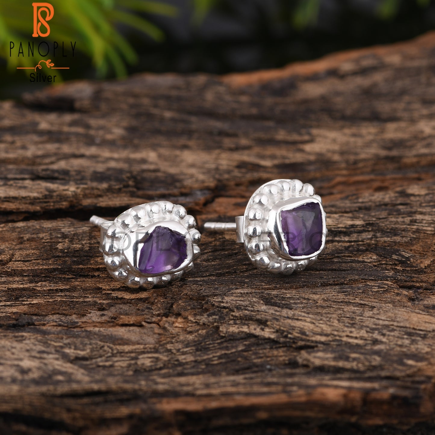 Daily Wear Amethyst 925 Sterling Silver Earrings