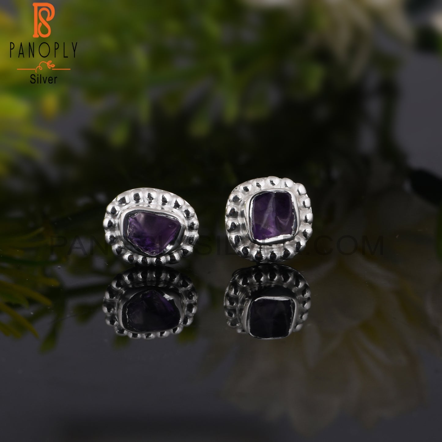 Daily Wear Amethyst 925 Sterling Silver Earrings