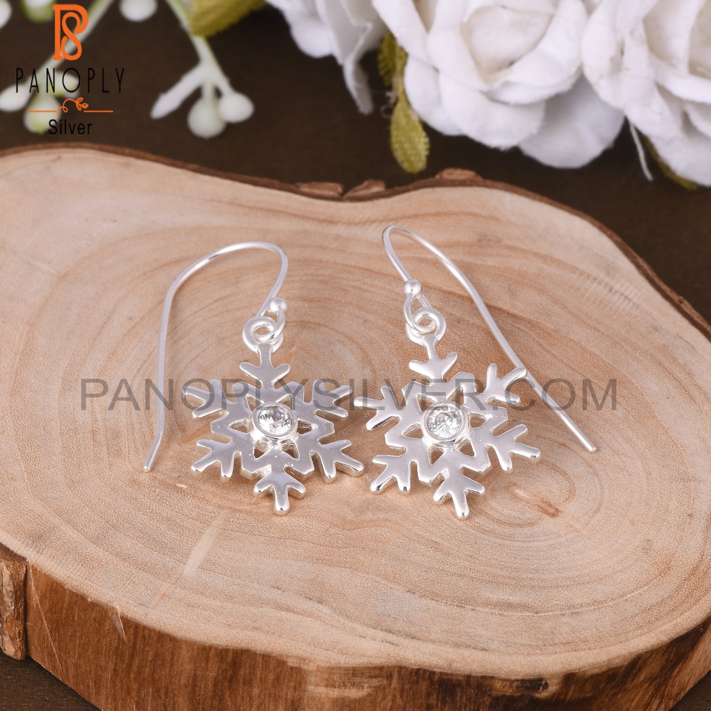 Cubic Zirconia 925 Sterling Silver Earrings