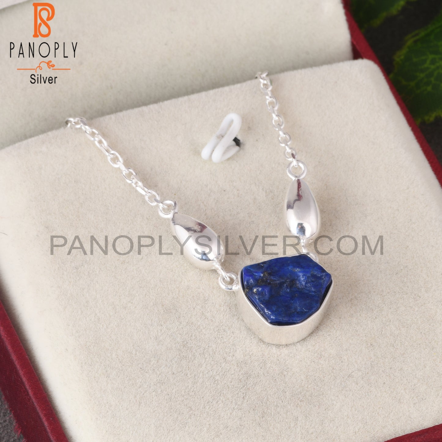 Lapis Rough 925 Sterling Silver Pendant