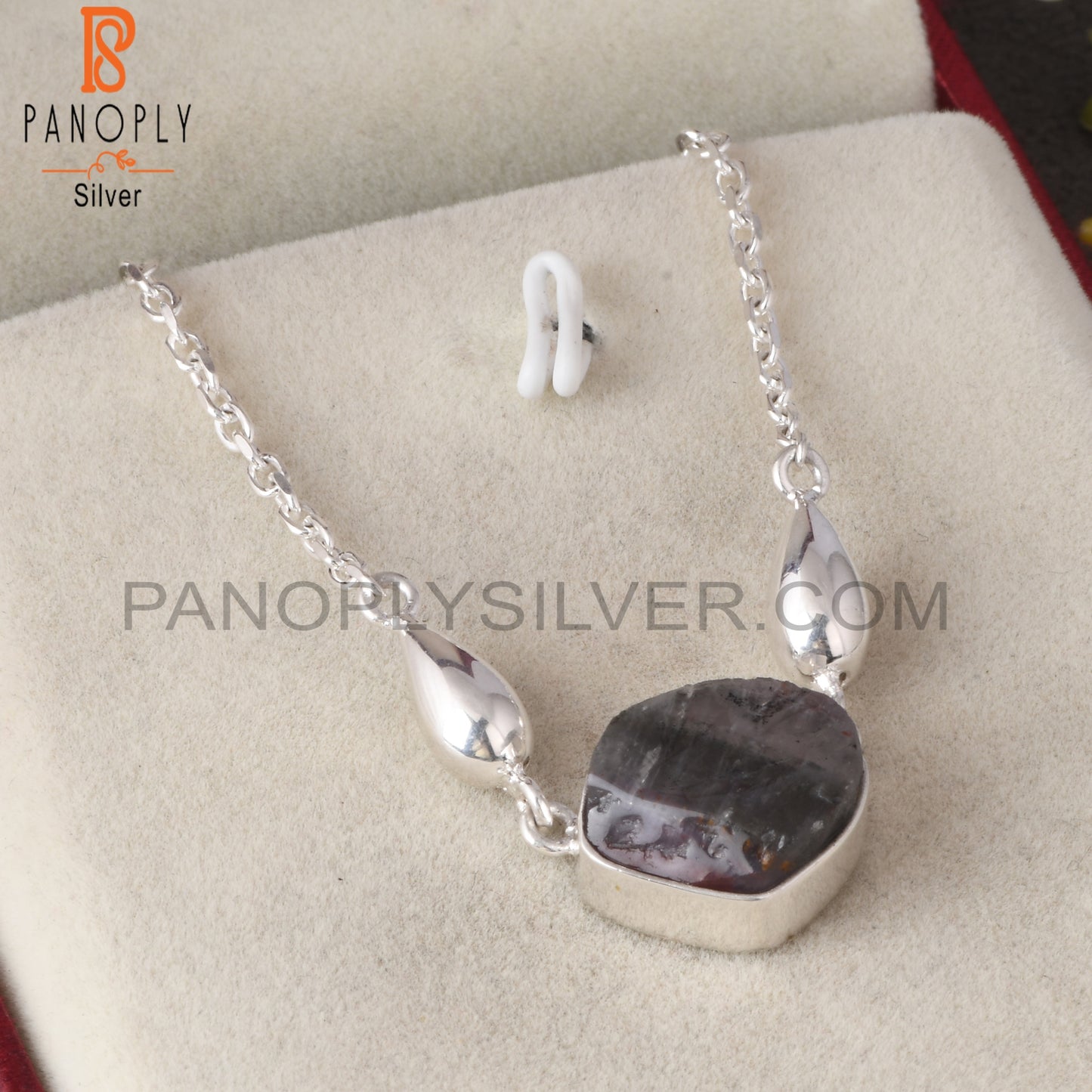 Super Seven Rough 925 Sterling Silver Pendant With Chain