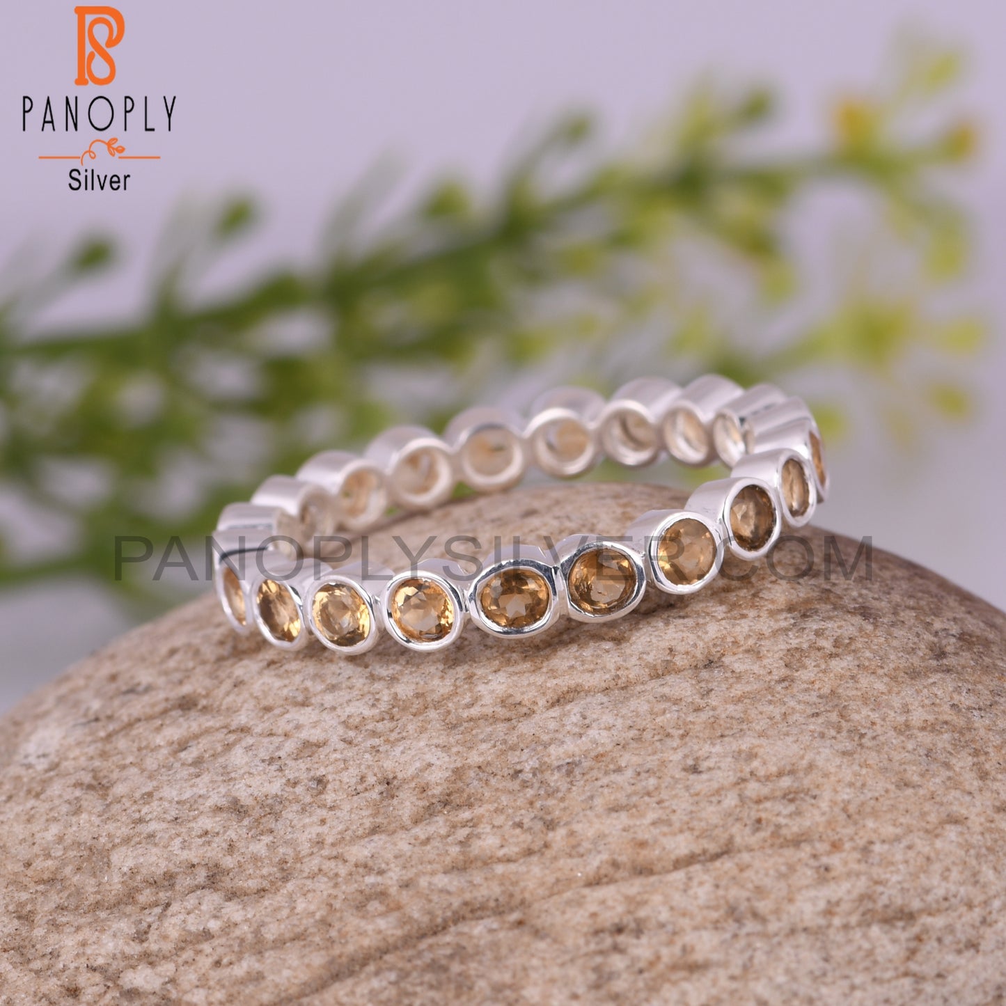 Citrine 925 Sterling Silver Pretty Rare Ring