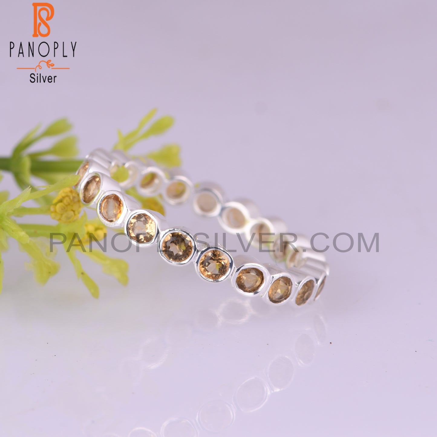 Citrine 925 Sterling Silver Pretty Rare Ring