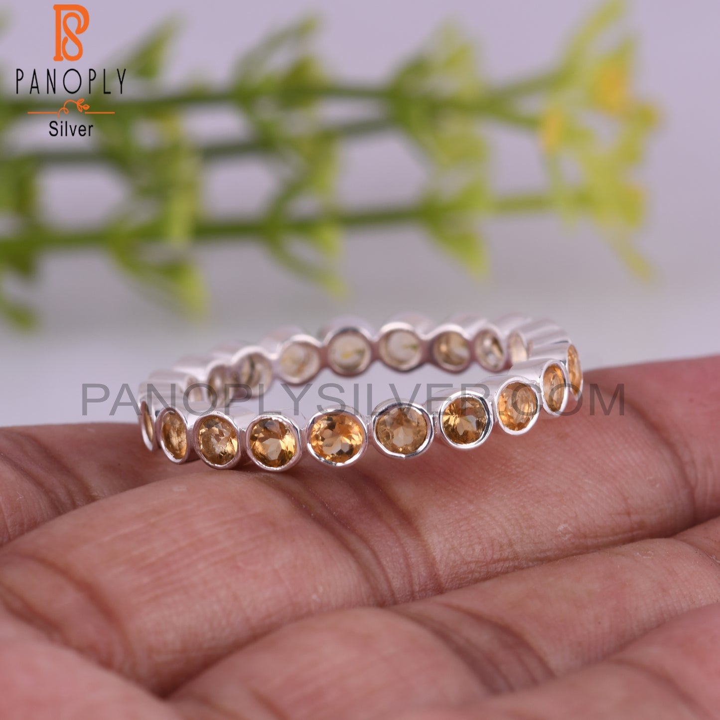 Citrine 925 Sterling Silver Pretty Rare Ring