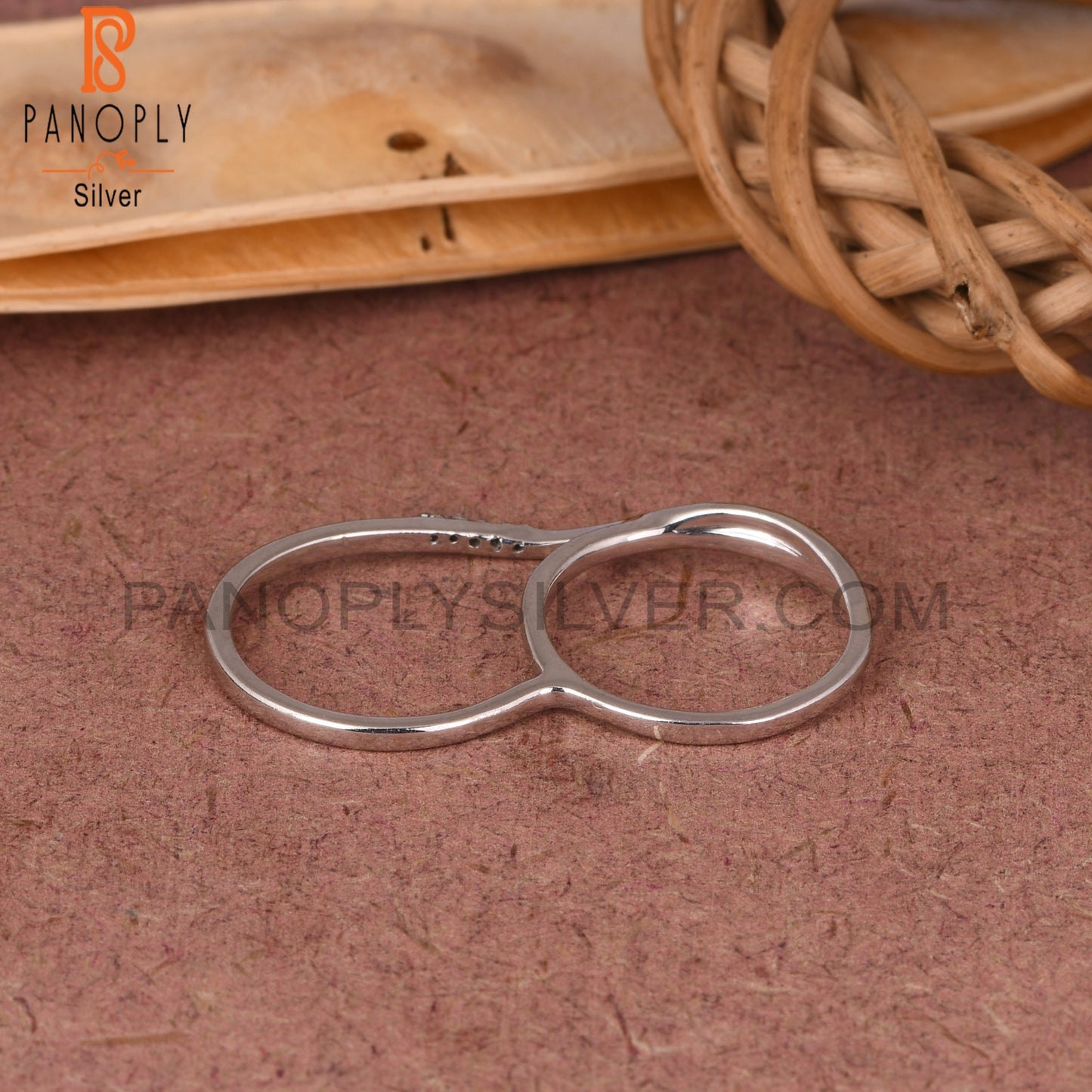 Diamond Round Shape 925 Sterling Silver Ring