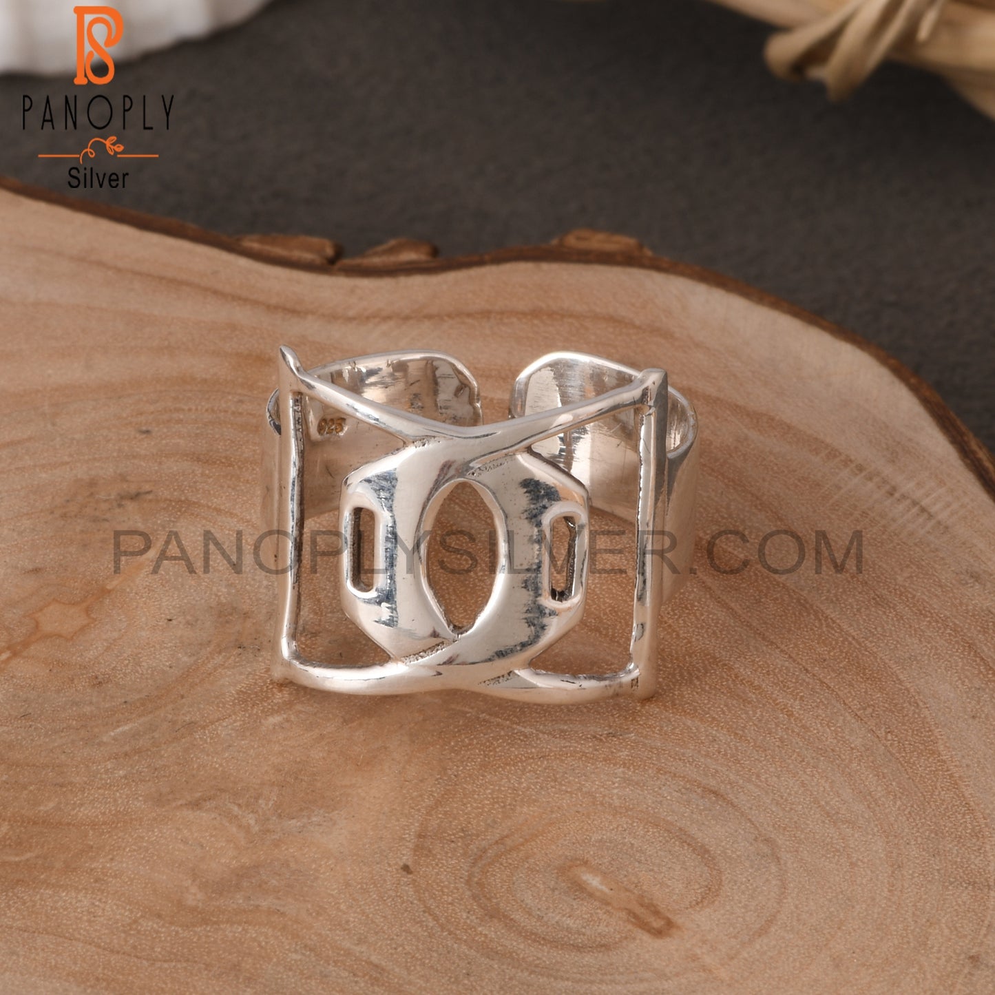 Double Band 925 Sterling Silver Adjustable Jwelry For Women