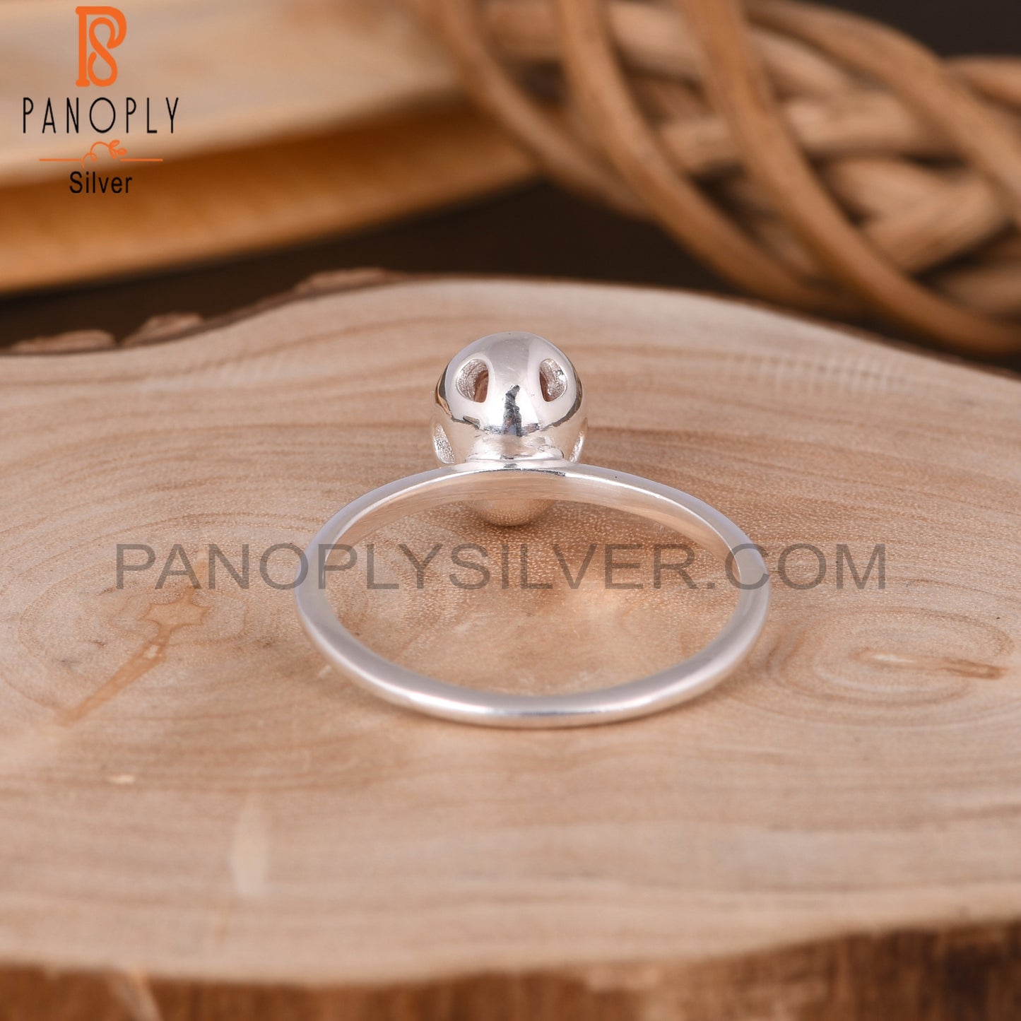 Strawberry Quartz Oval 925 Sterling Silver Ring